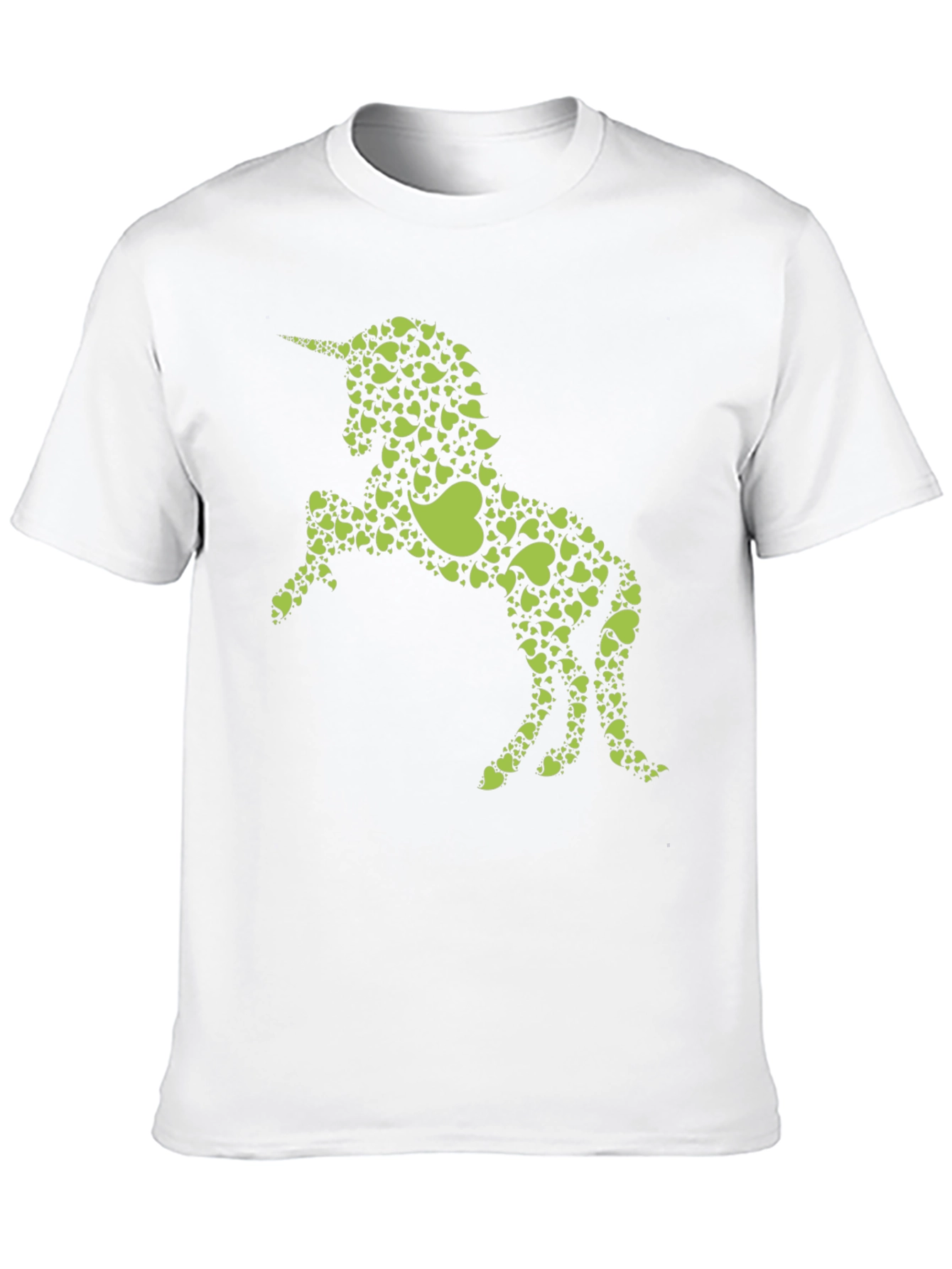 Heart Unicorn Graphic T-Shirt - Black