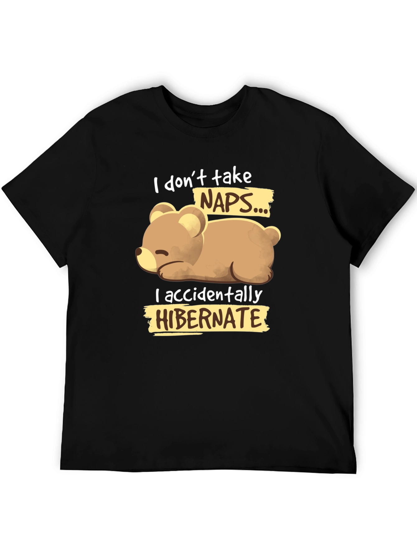 Funny Bear Hibernation T-Shirt - Novelty Sleep Tee