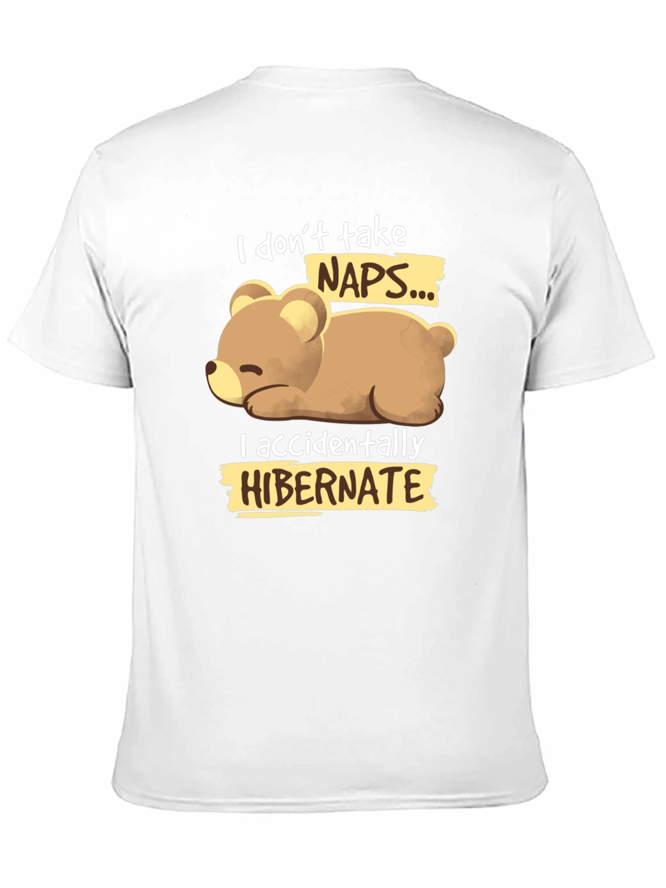 Funny Bear Hibernation T-Shirt - Novelty Sleep Tee