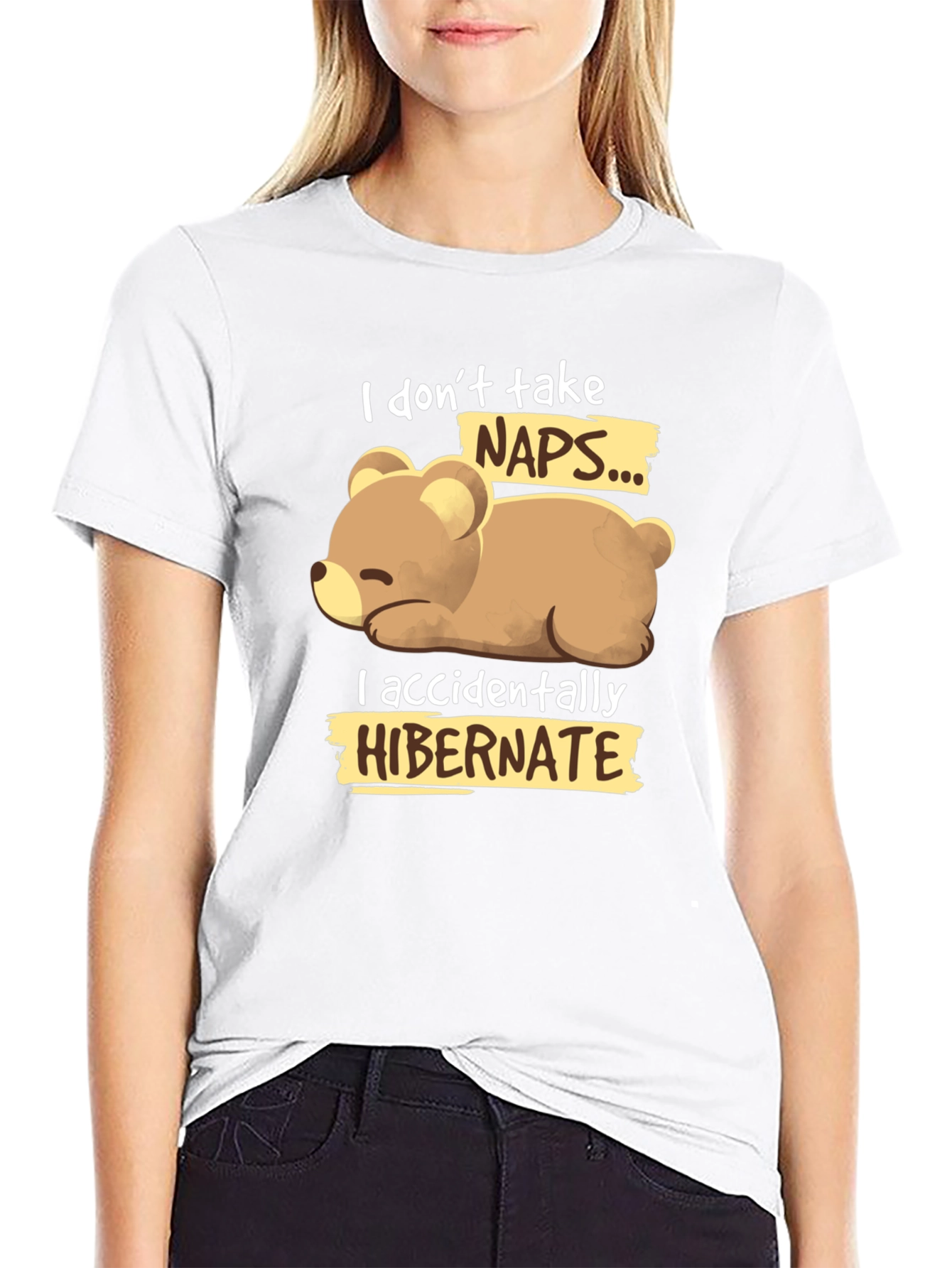 Funny Bear Hibernation T-Shirt - Novelty Sleep Tee
