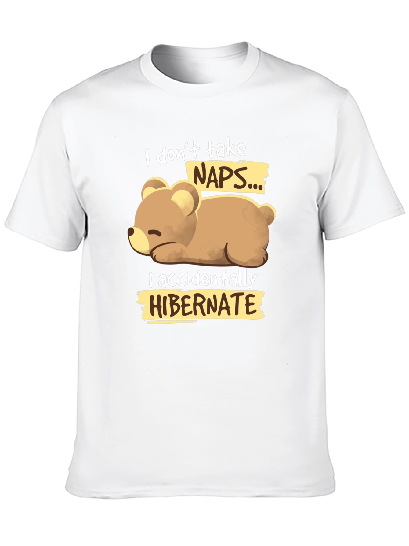 Funny Bear Hibernation T-Shirt - Novelty Sleep Tee