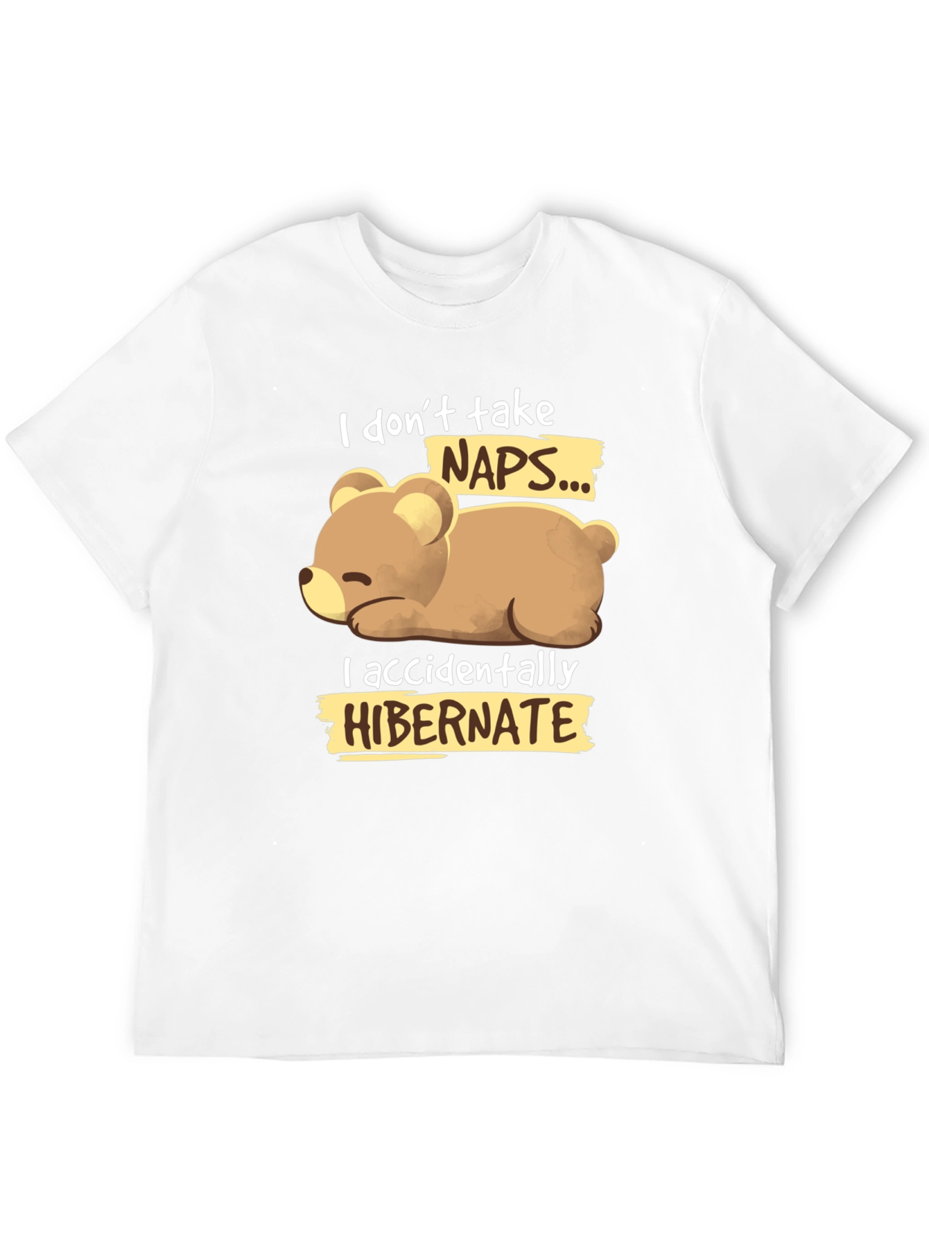 Funny Bear Hibernation T-Shirt - Novelty Sleep Tee