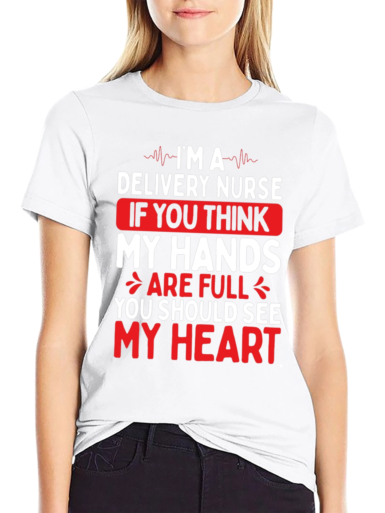 Delivery Nurse Heart T-Shirt - Medical Professional Tee