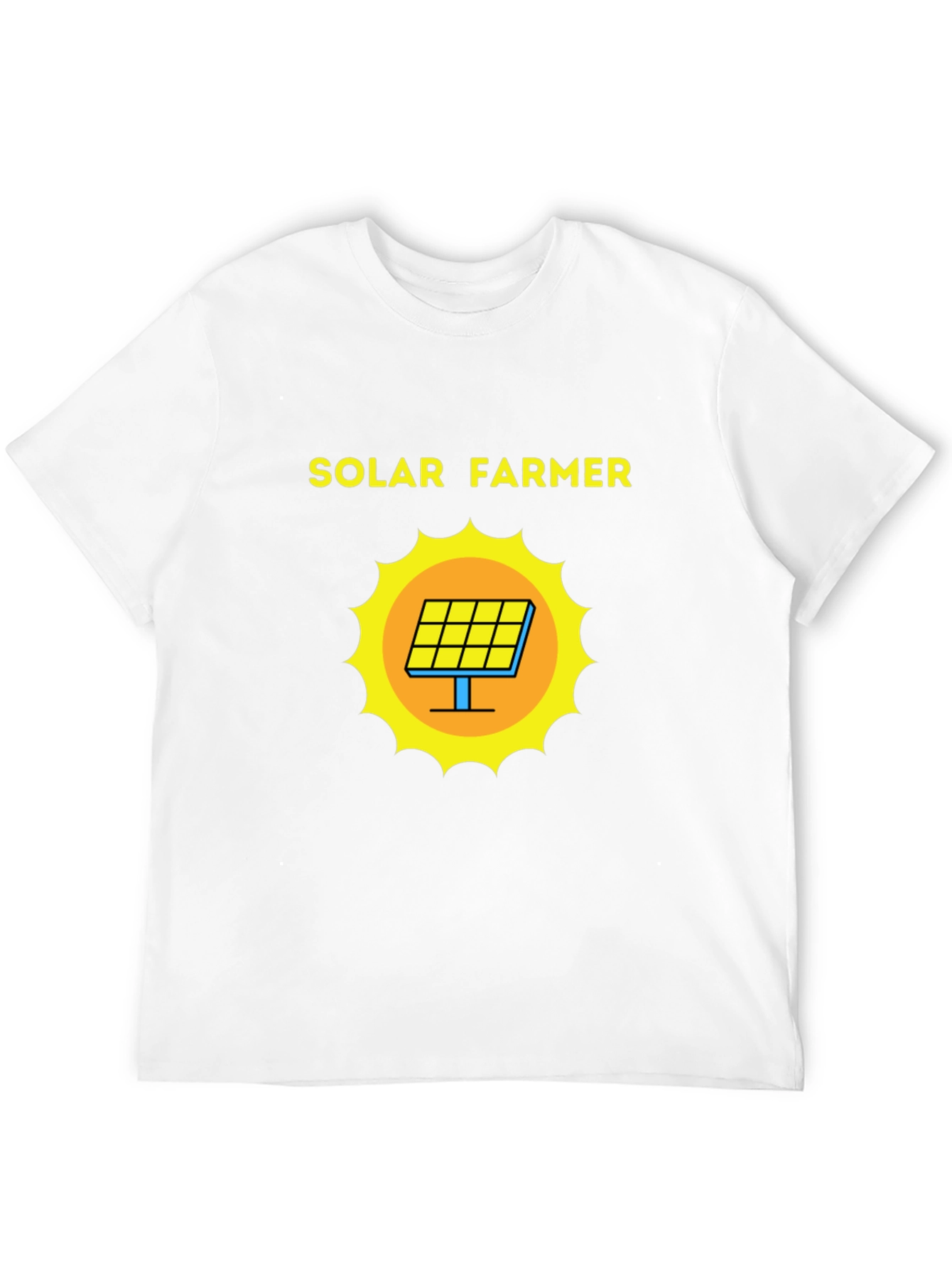 Solar Farmer Graphic Tee - Eco-Friendly Style