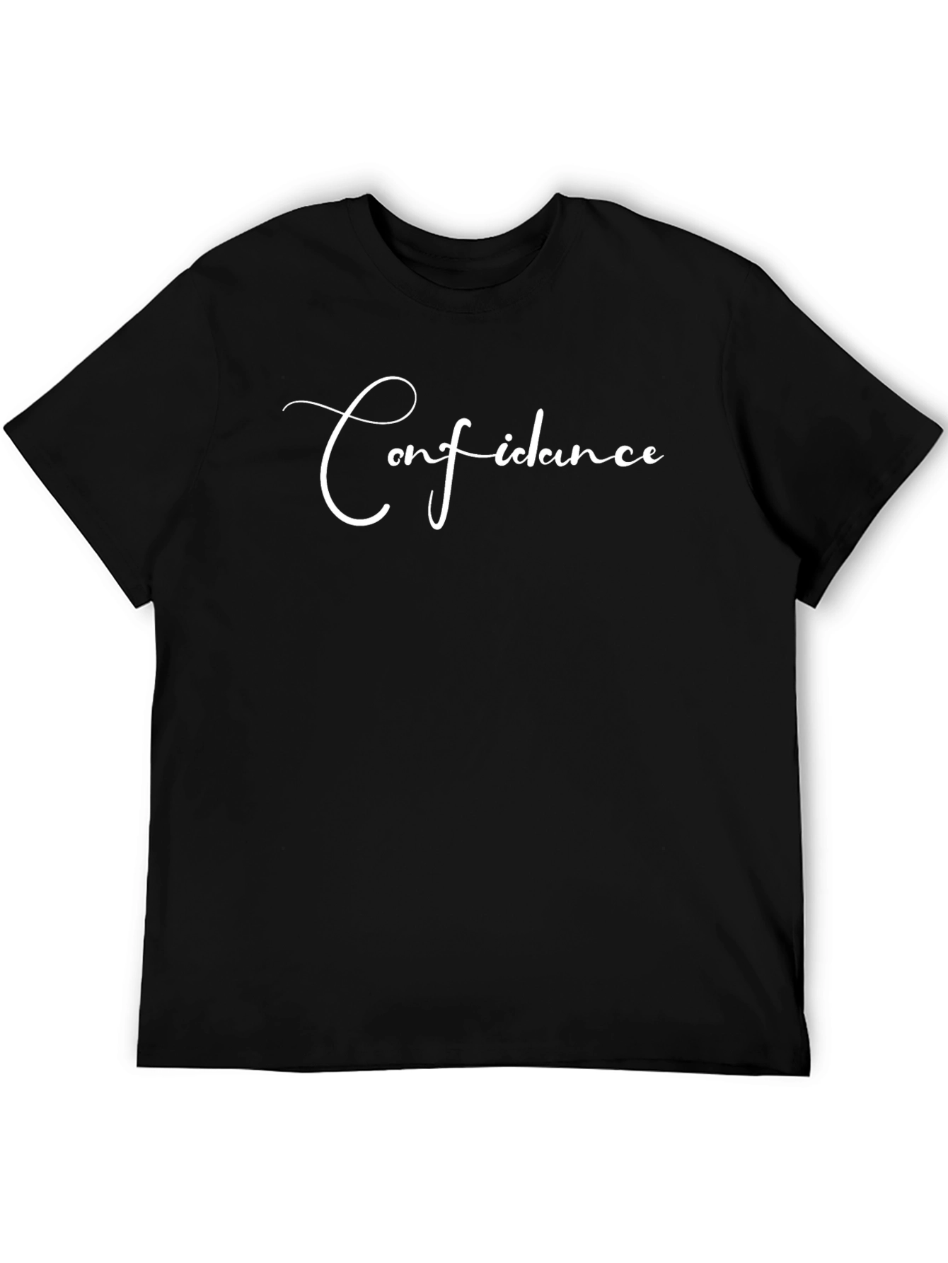 Confidence Script T-Shirt - Black