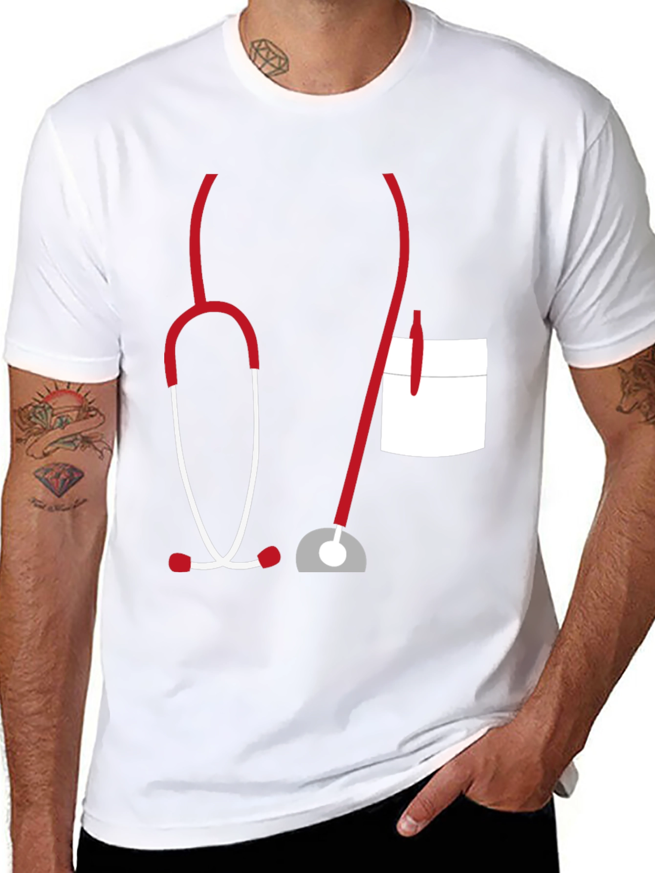 Funny Doctor Stethoscope Graphic Tee