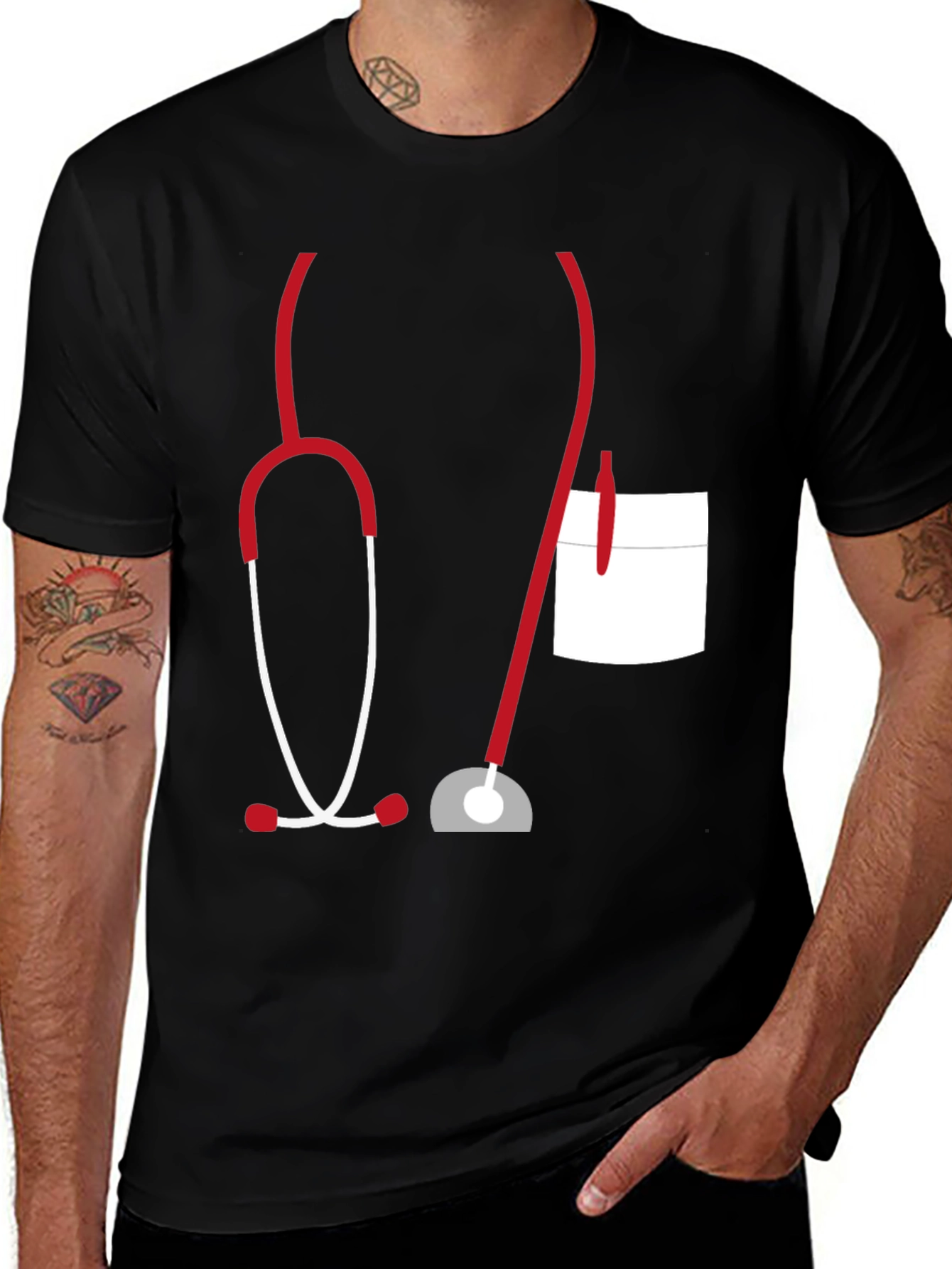 Funny Doctor Stethoscope Graphic Tee