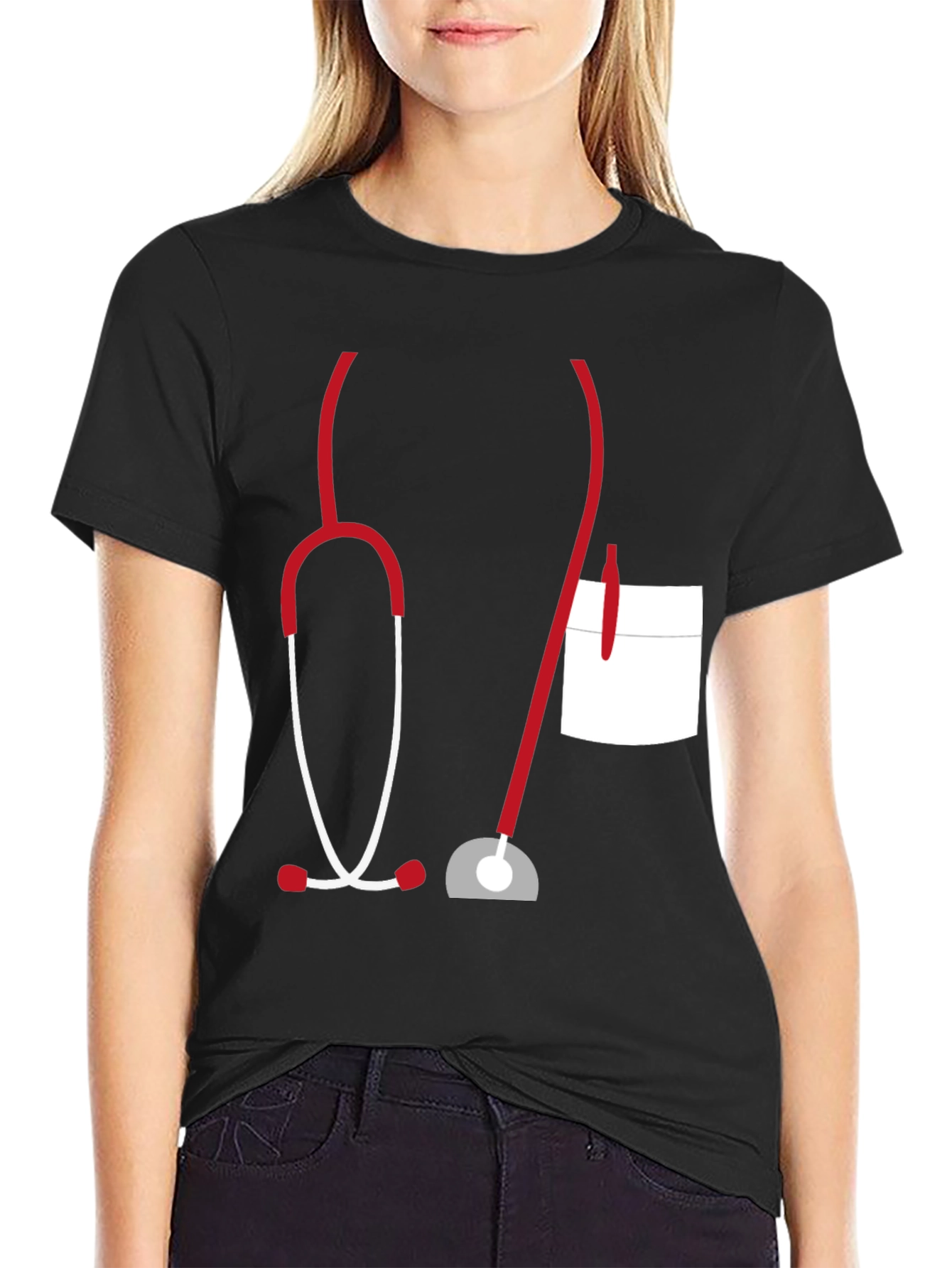 Funny Doctor Stethoscope Graphic Tee