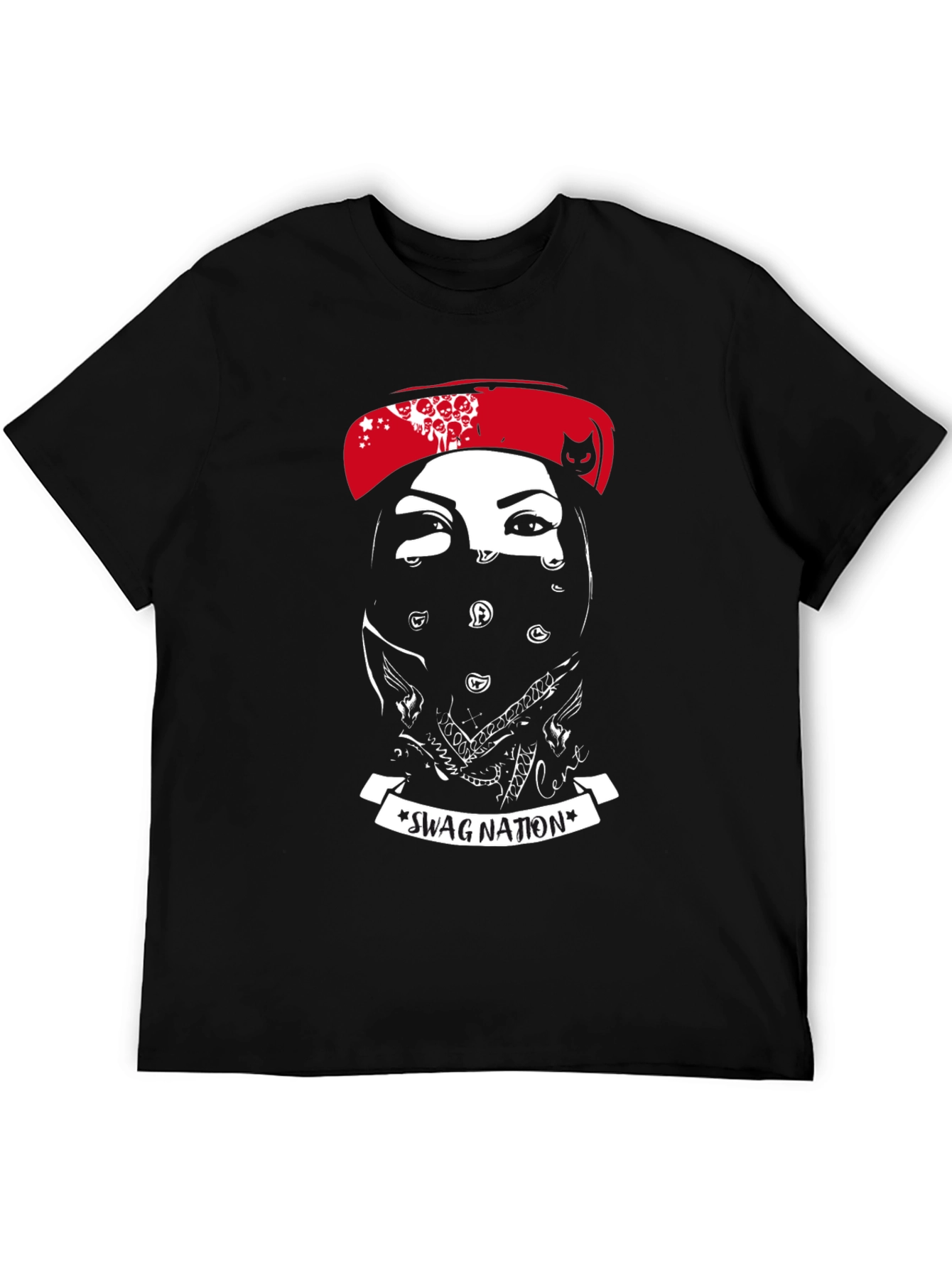 Swag Nation Graphic Tee - Mens Black T-Shirt