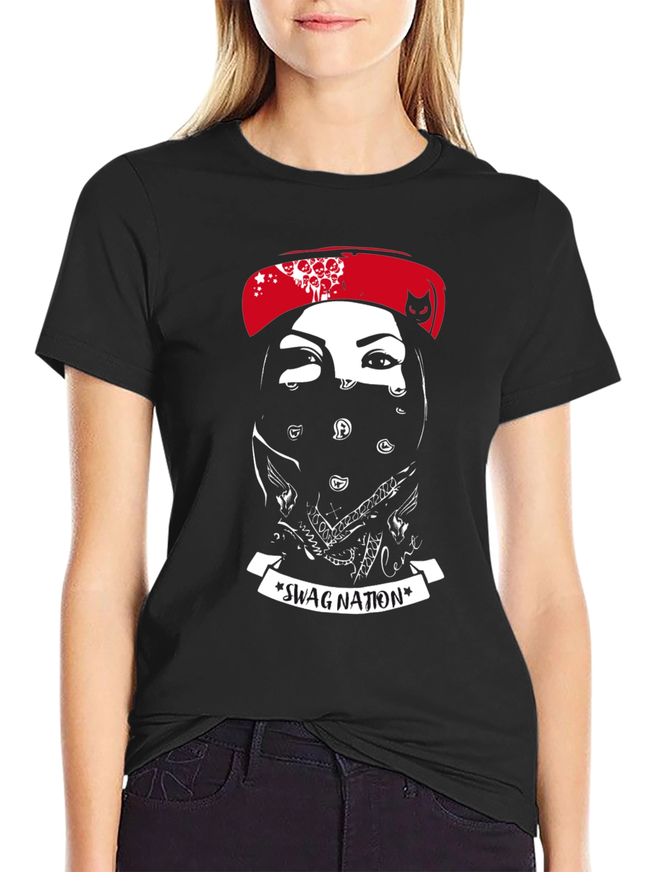 Swag Nation Graphic Tee - Mens Black T-Shirt