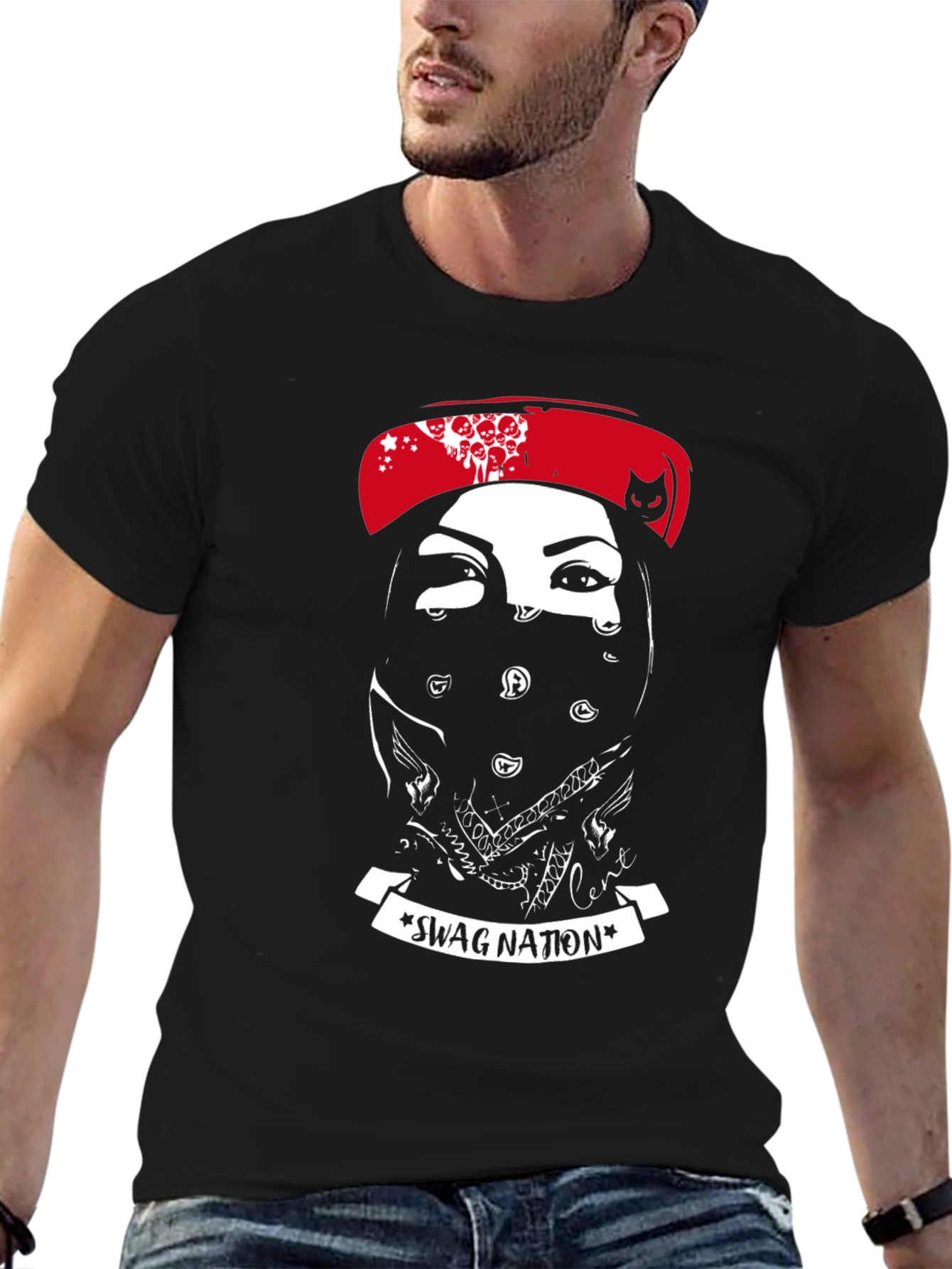 Swag Nation Graphic Tee - Mens Black T-Shirt