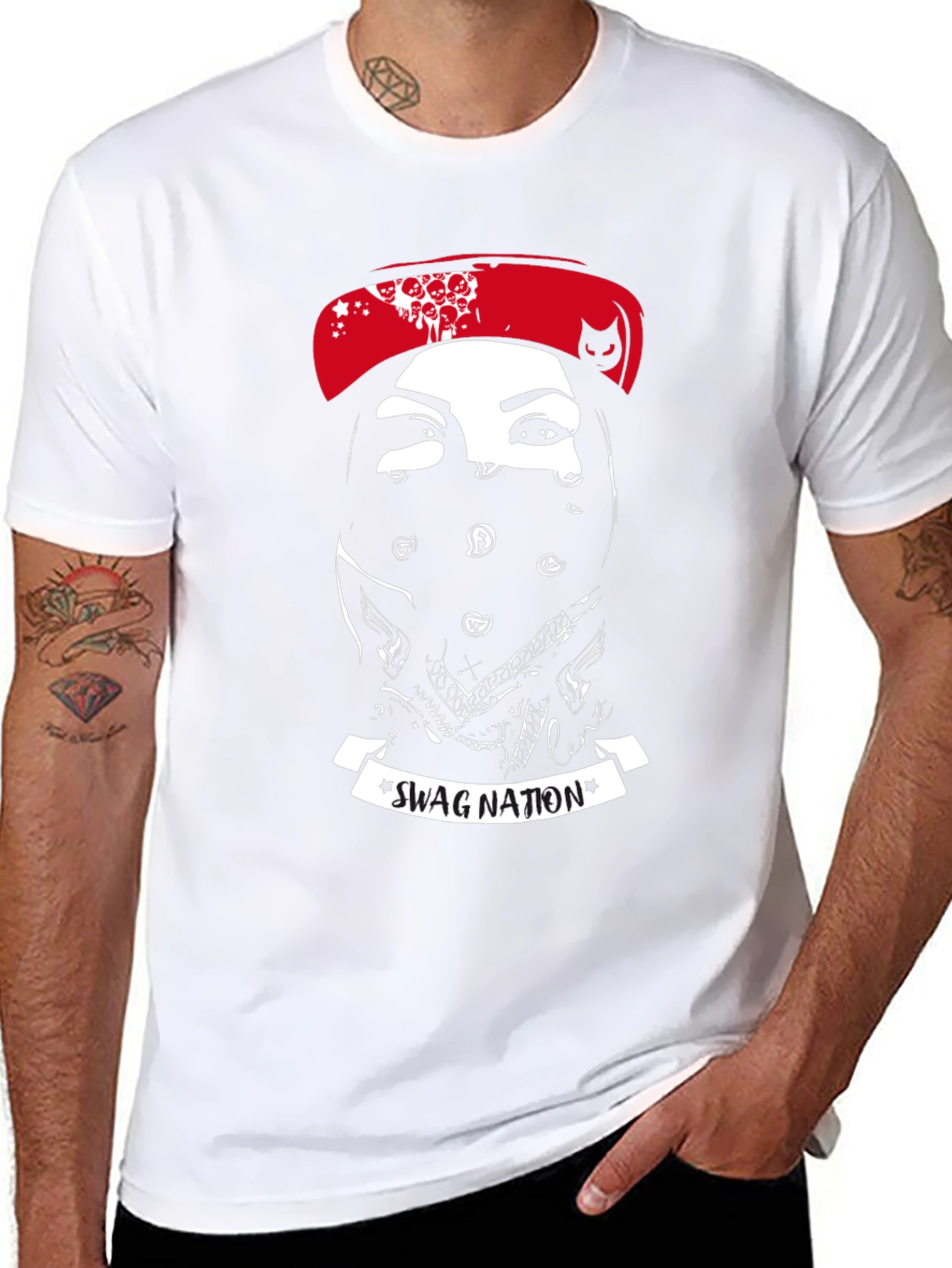 Swag Nation Graphic Tee - Mens Black T-Shirt
