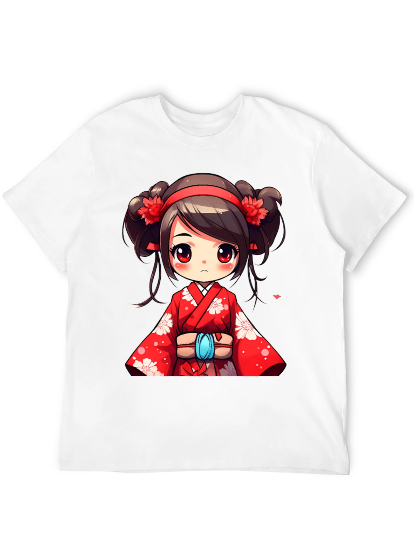 Anime Girl Graphic Black T-Shirt