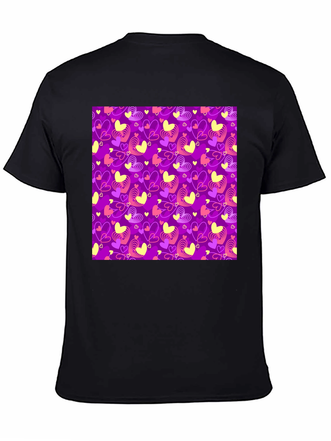 Heart Pattern Tee - Stylish Love Design T-Shirt