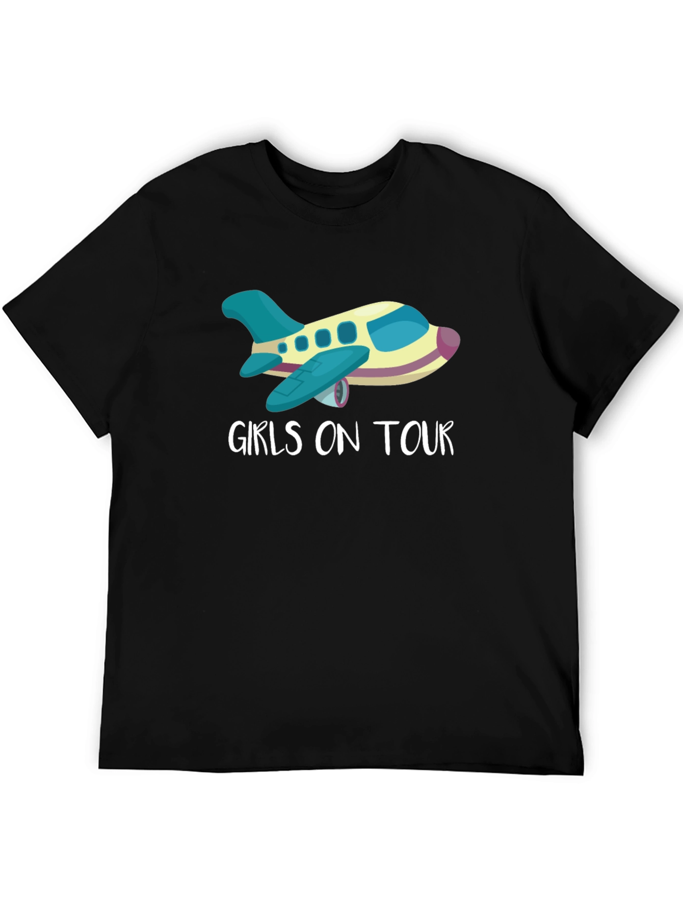 Girls on Tour Airplane Graphic Tee