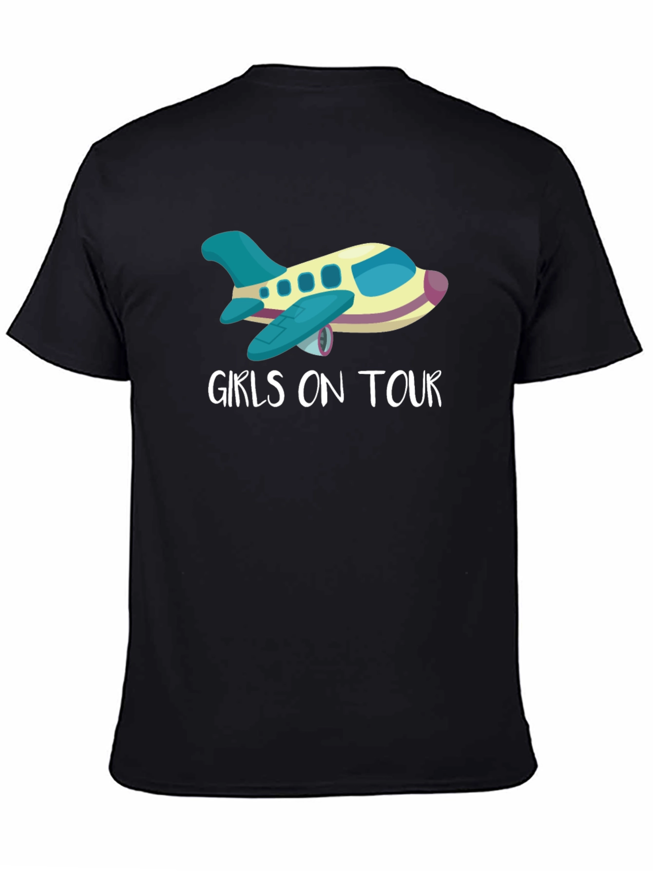 Girls on Tour Airplane Graphic Tee