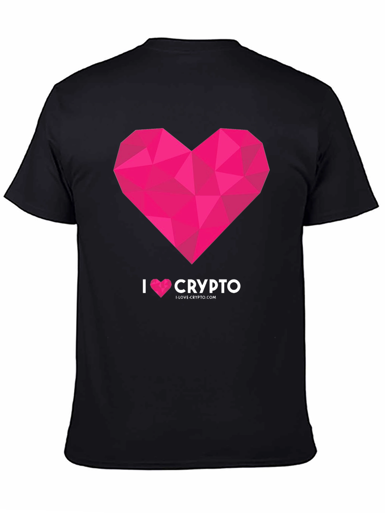 I Heart Crypto Black Graphic Tee