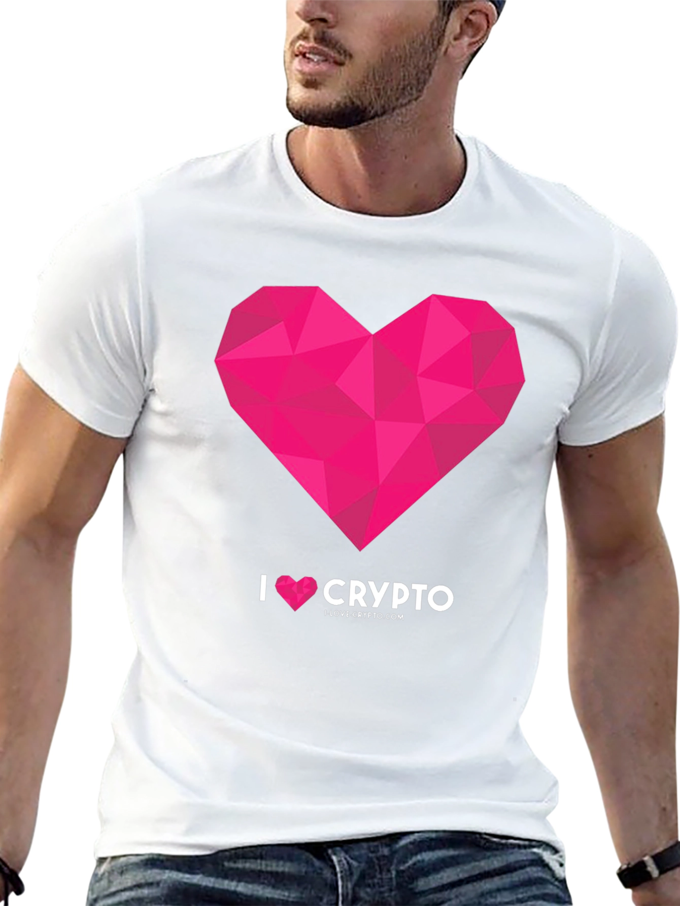 I Heart Crypto Black Graphic Tee