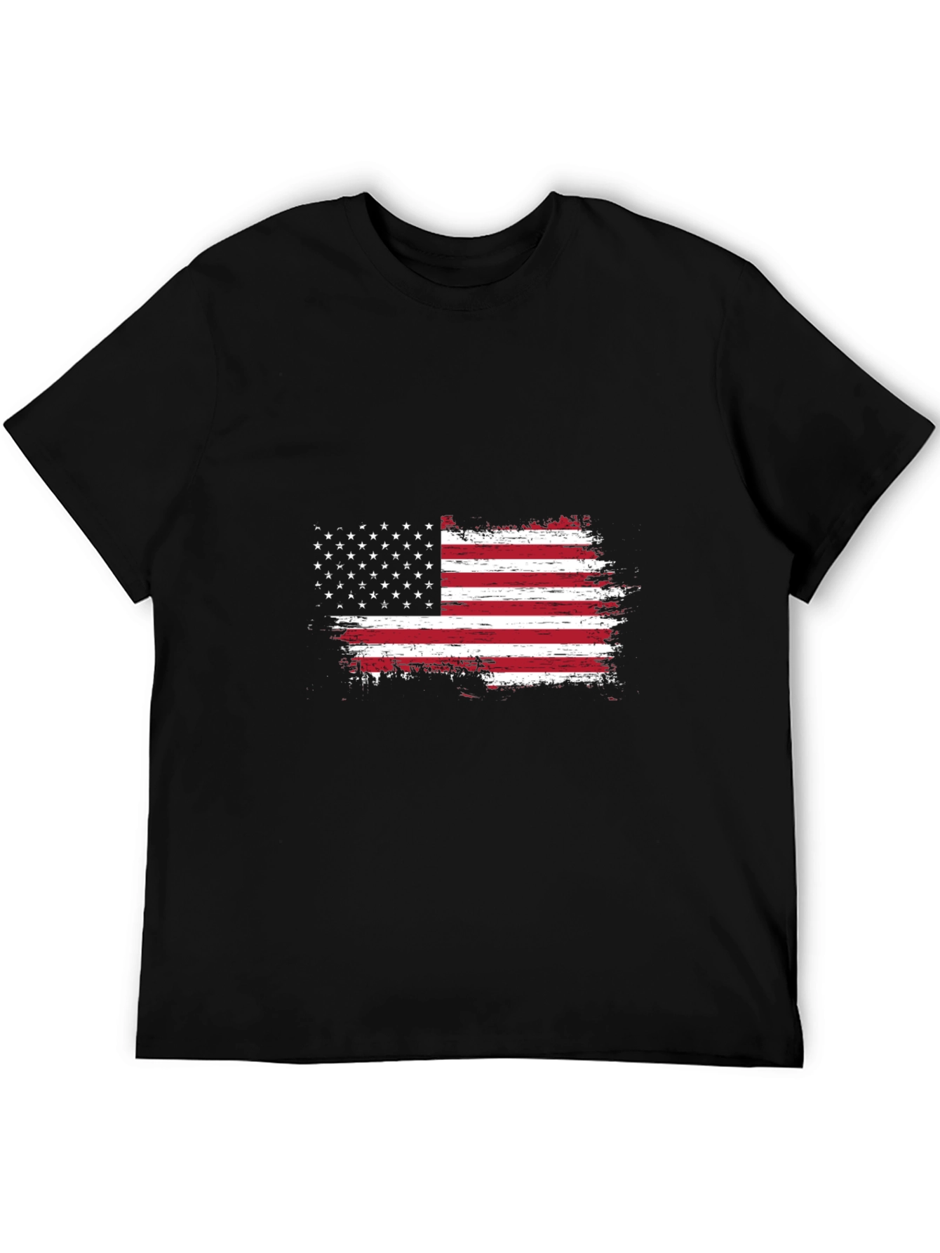 American Flag Distressed Graphic Tee