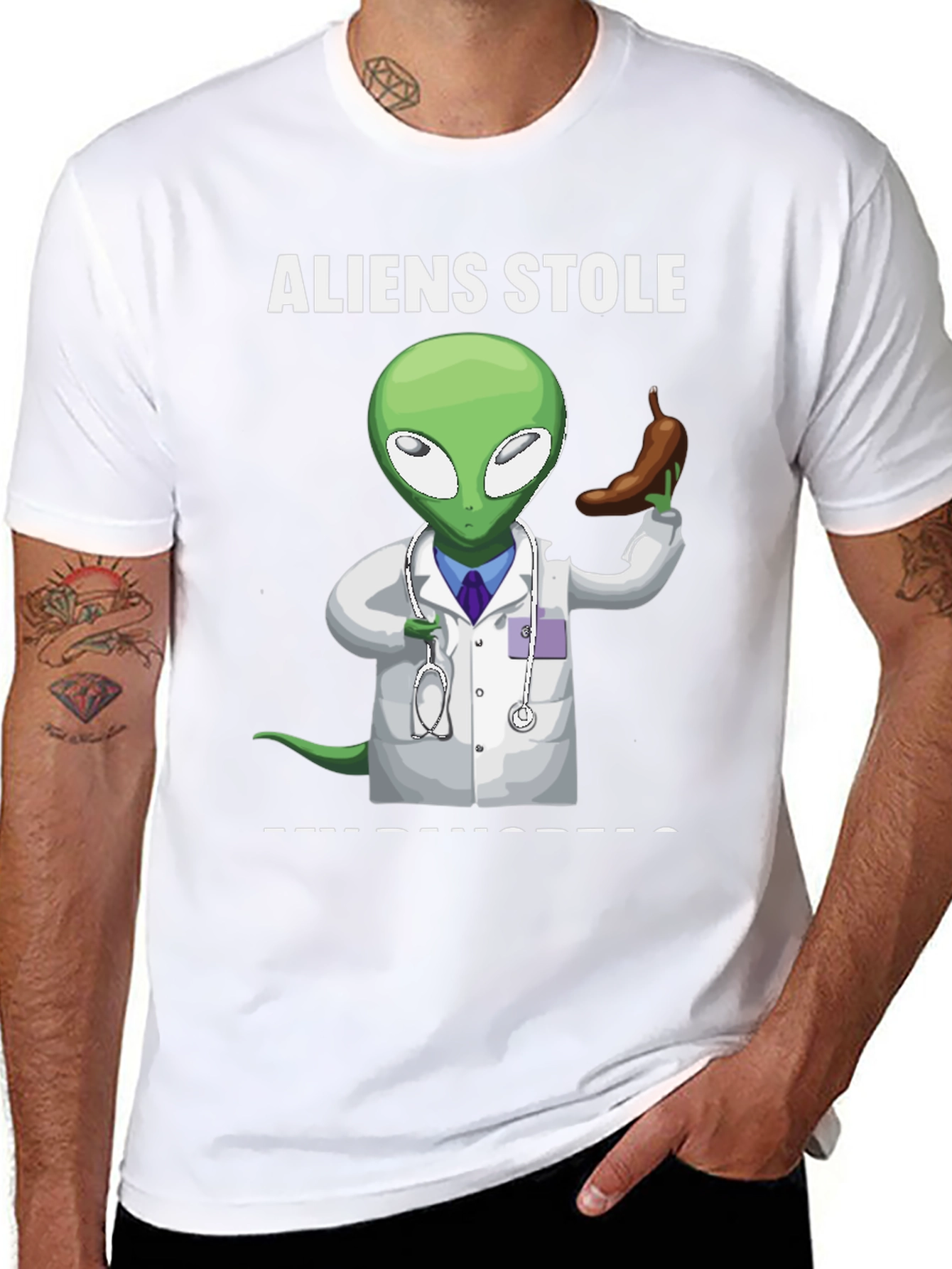 Aliens Stole My Pancreas Graphic T-Shirt