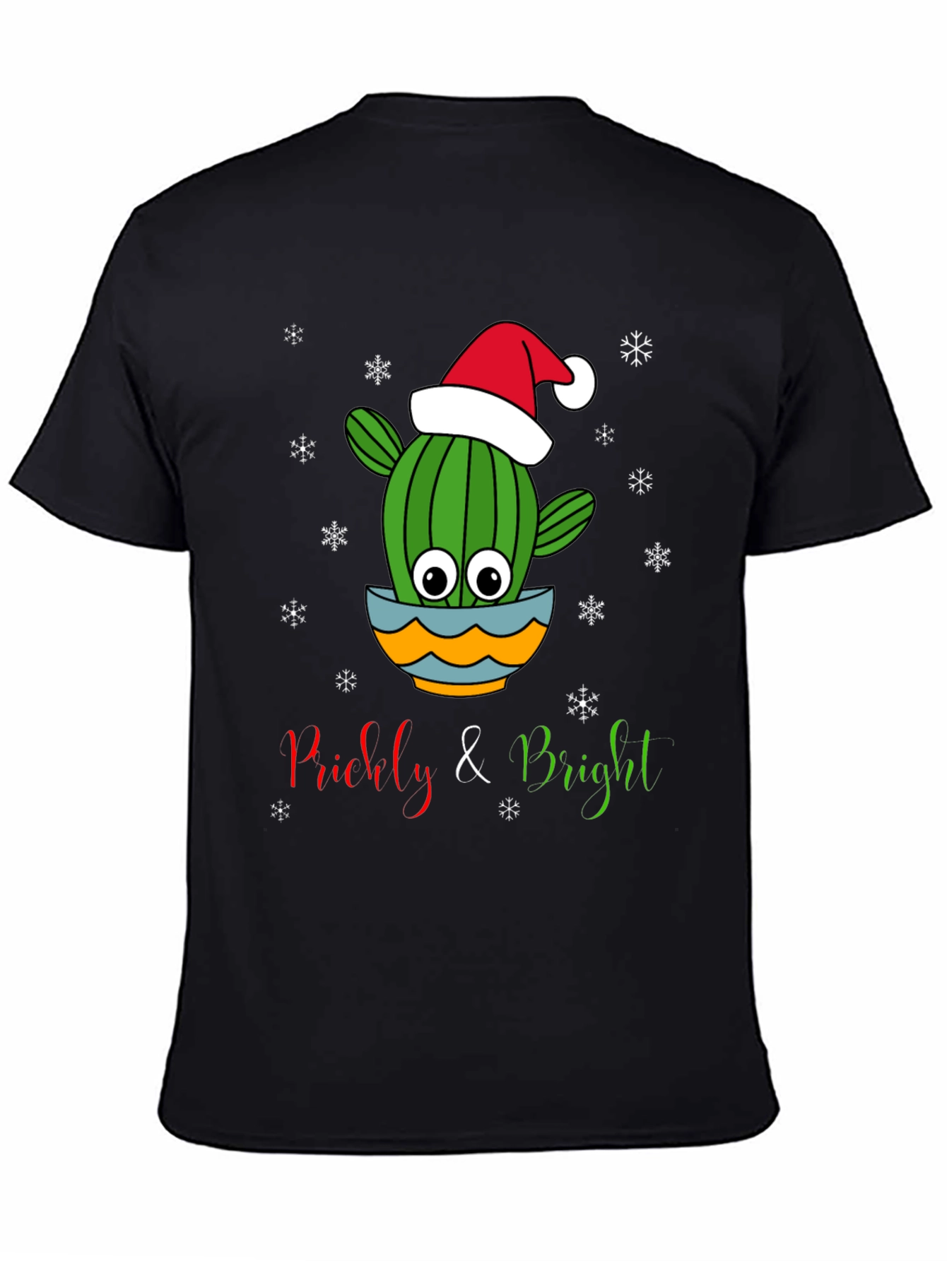 Prickly & Bright Christmas Cactus Graphic Tee