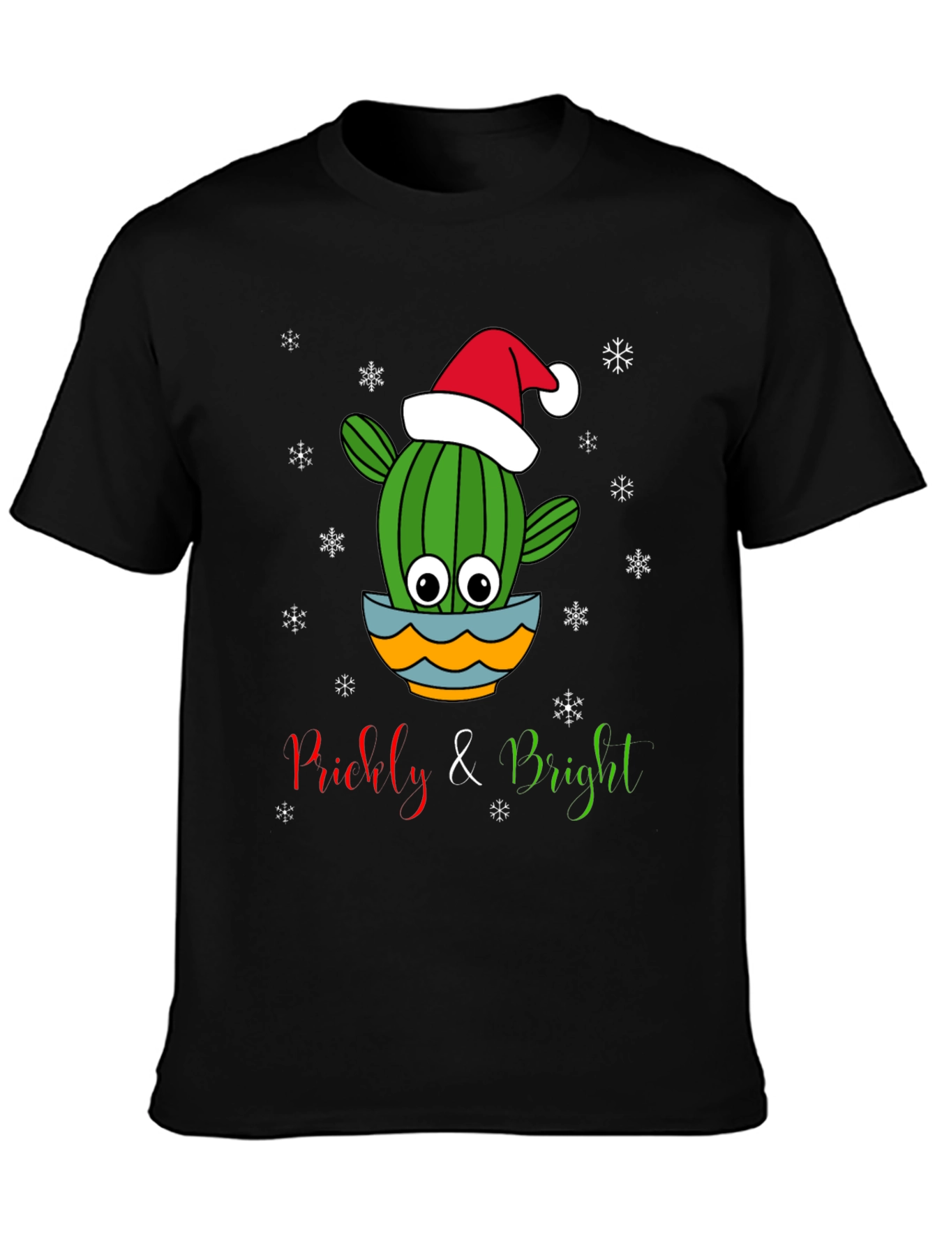 Prickly & Bright Christmas Cactus Graphic Tee