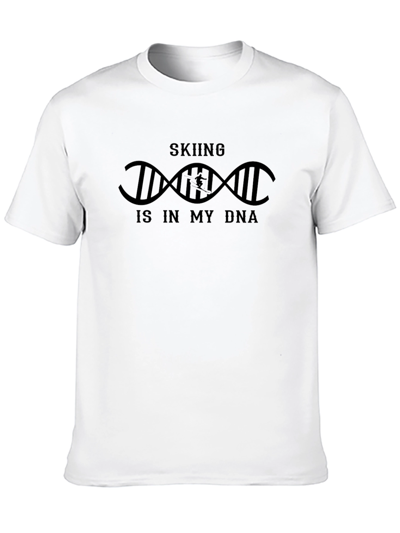 Skiing DNA T-Shirt - Unisex Cotton Tee