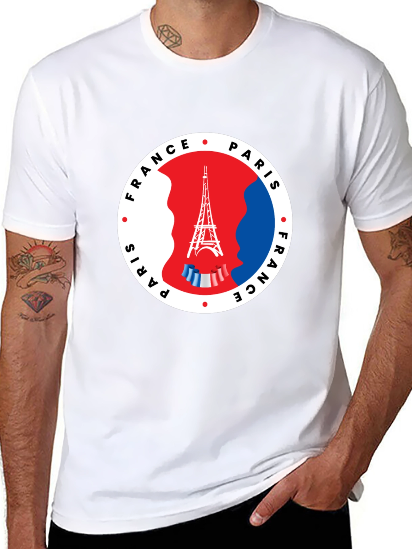 Paris France Eiffel Tower Graphic T-Shirt