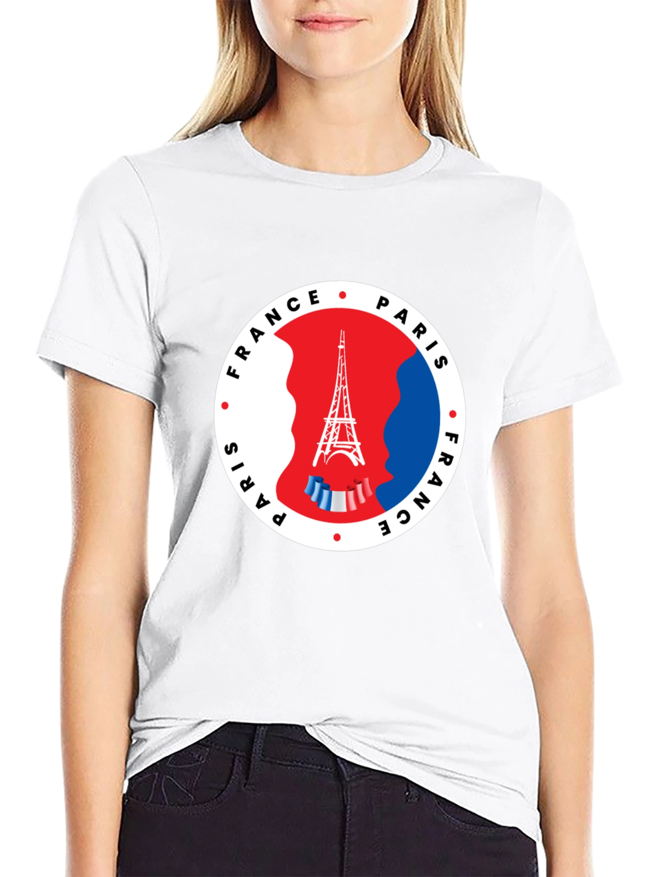 Paris France Eiffel Tower Graphic T-Shirt