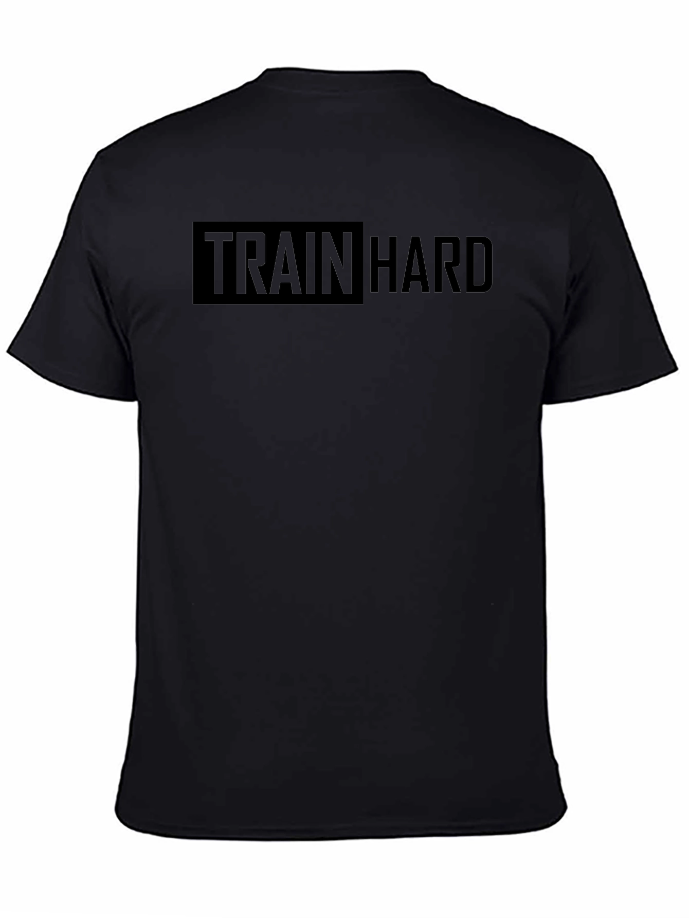 Train Hard Black Graphic Tee
