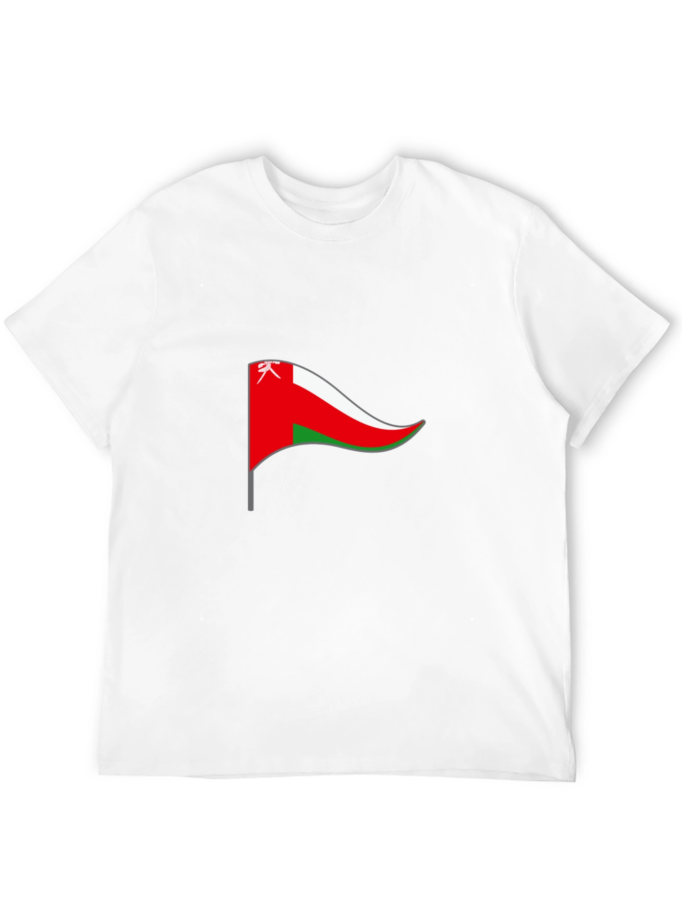 Oman Flag T-Shirt - Black Cotton Tee