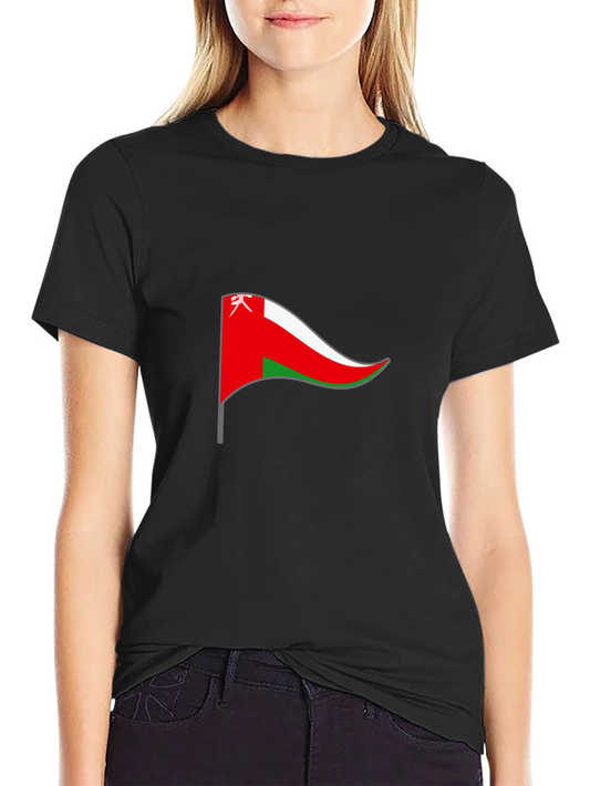 Oman Flag T-Shirt - Black Cotton Tee