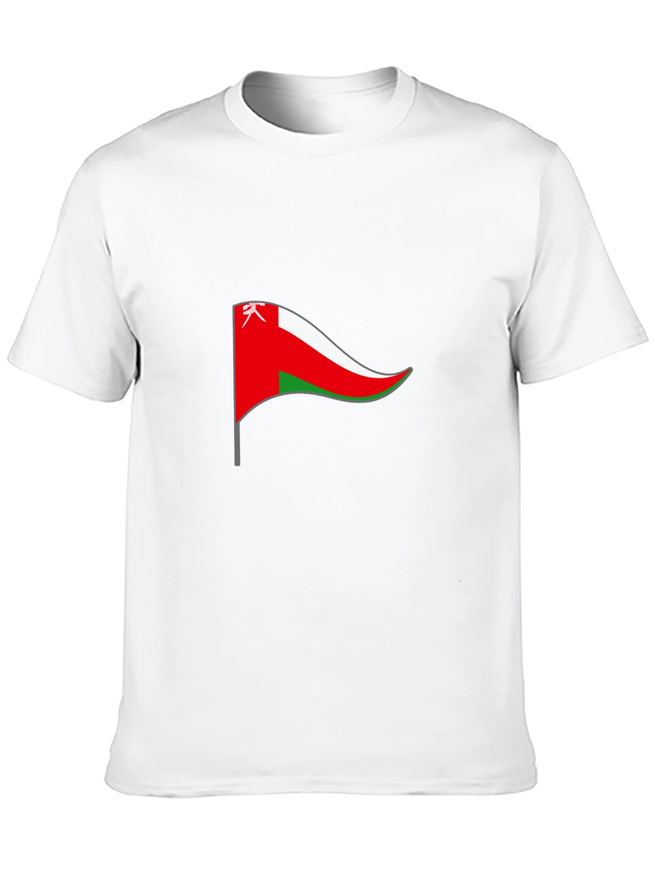 Oman Flag T-Shirt - Black Cotton Tee