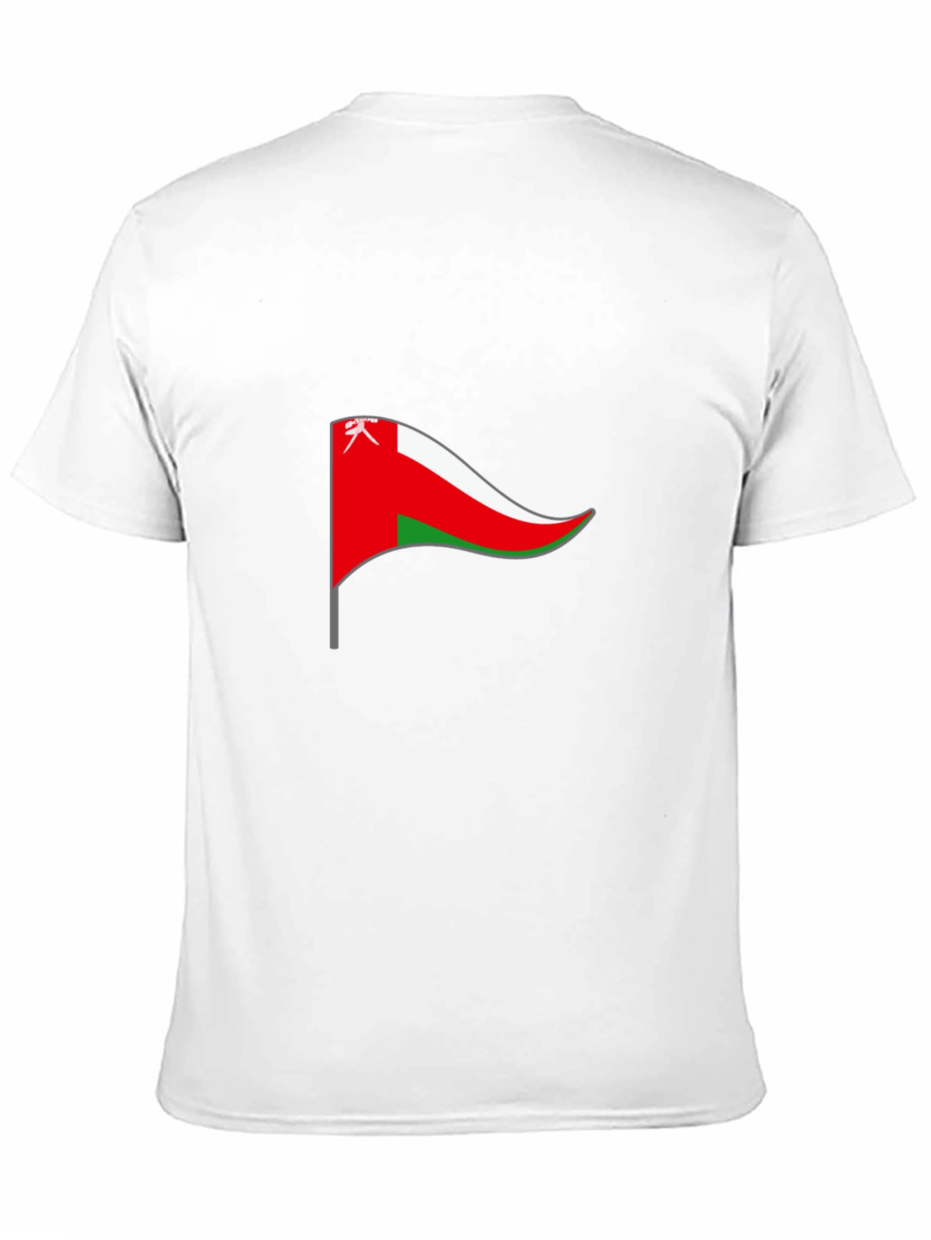Oman Flag T-Shirt - Black Cotton Tee