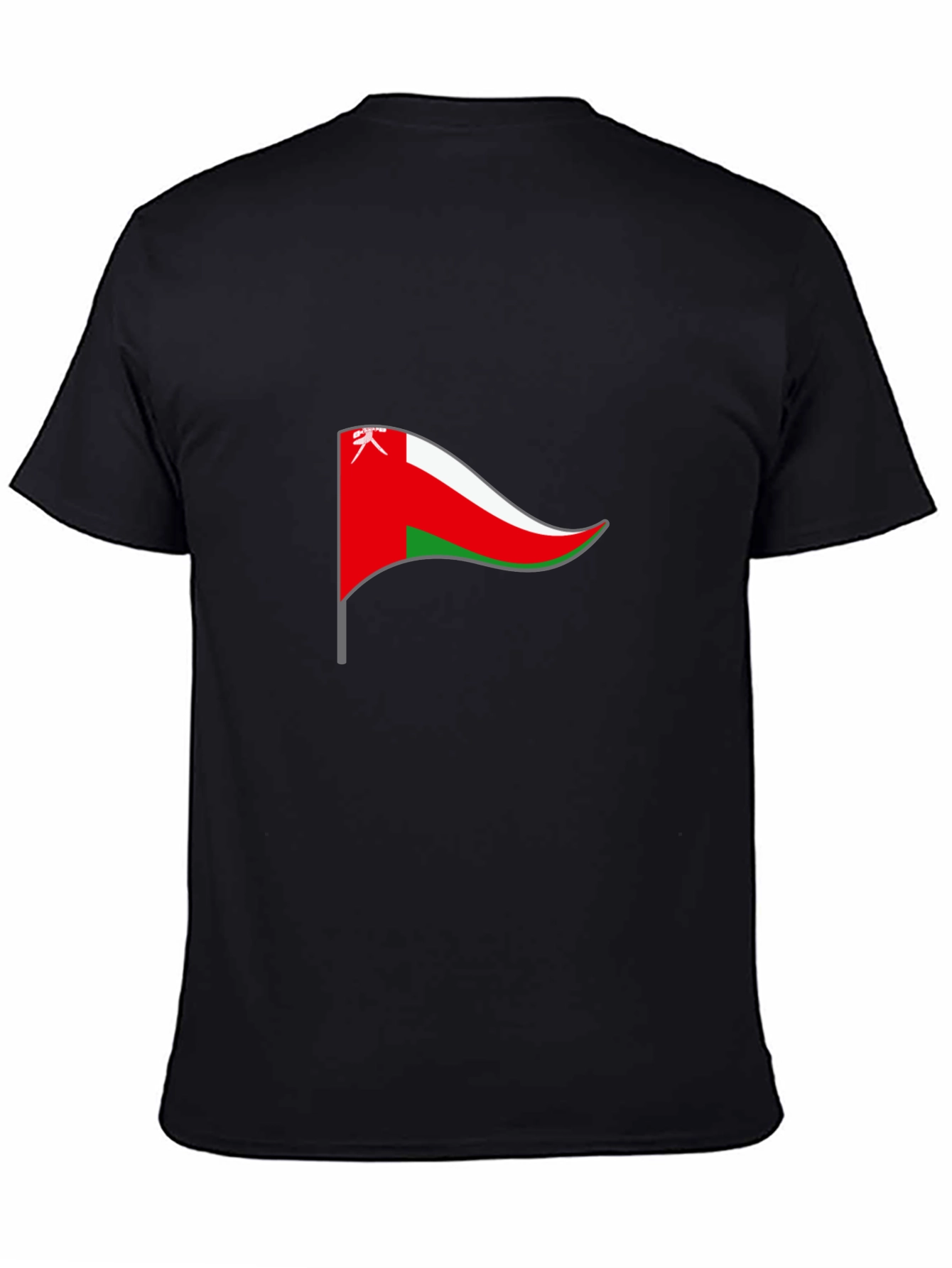 Oman Flag T-Shirt - Black Cotton Tee