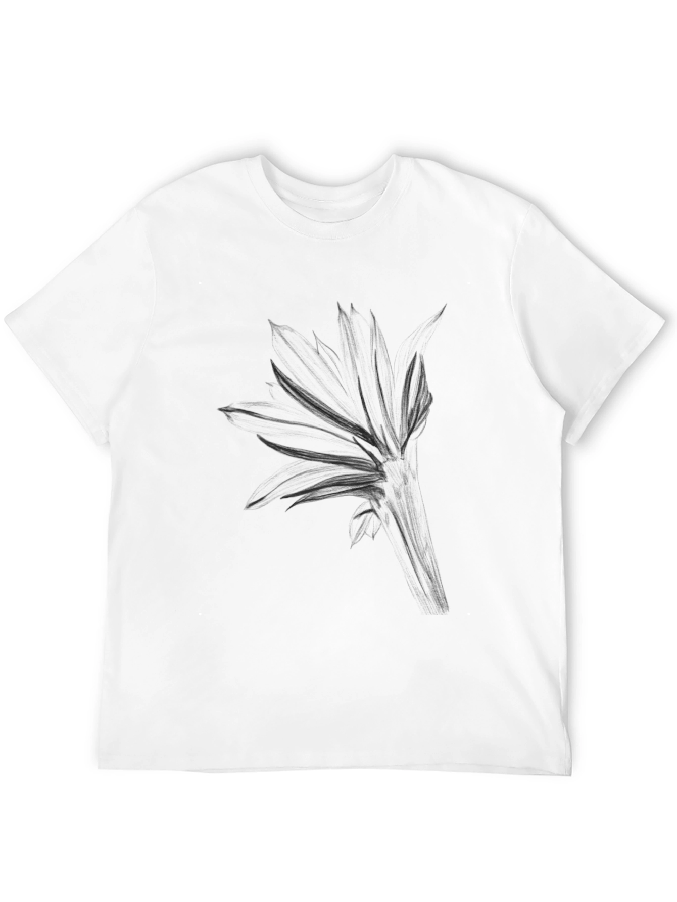 Mens Black Graphic Tee - Abstract Design