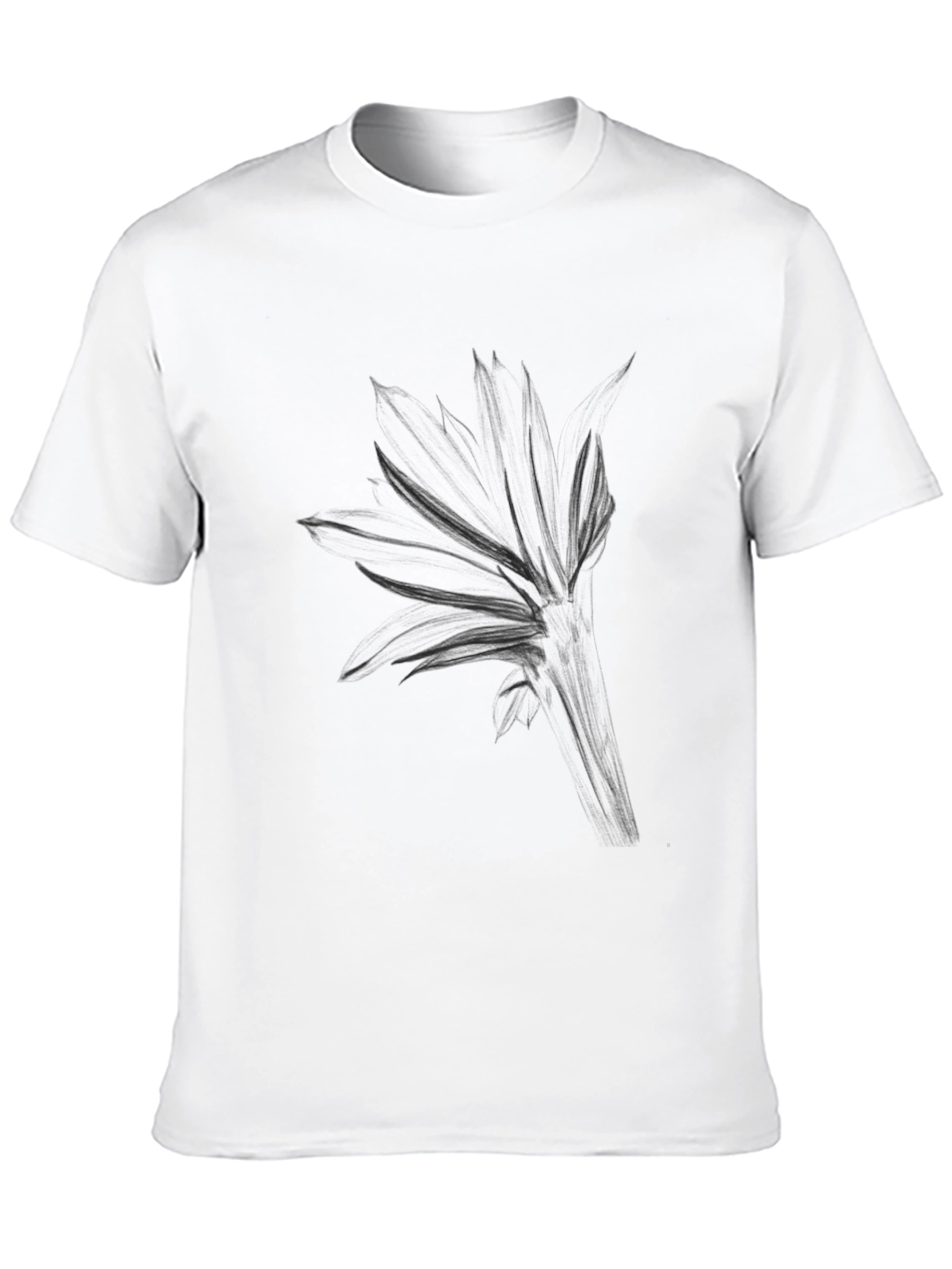 Mens Black Graphic Tee - Abstract Design