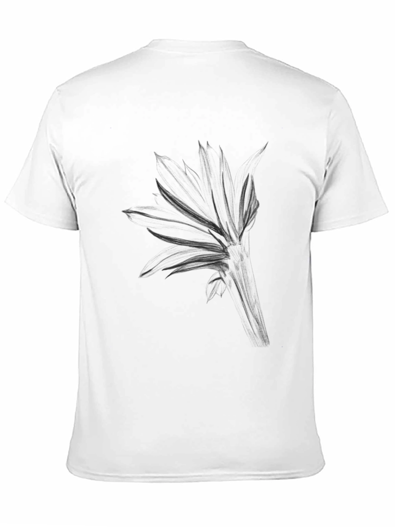 Mens Black Graphic Tee - Abstract Design