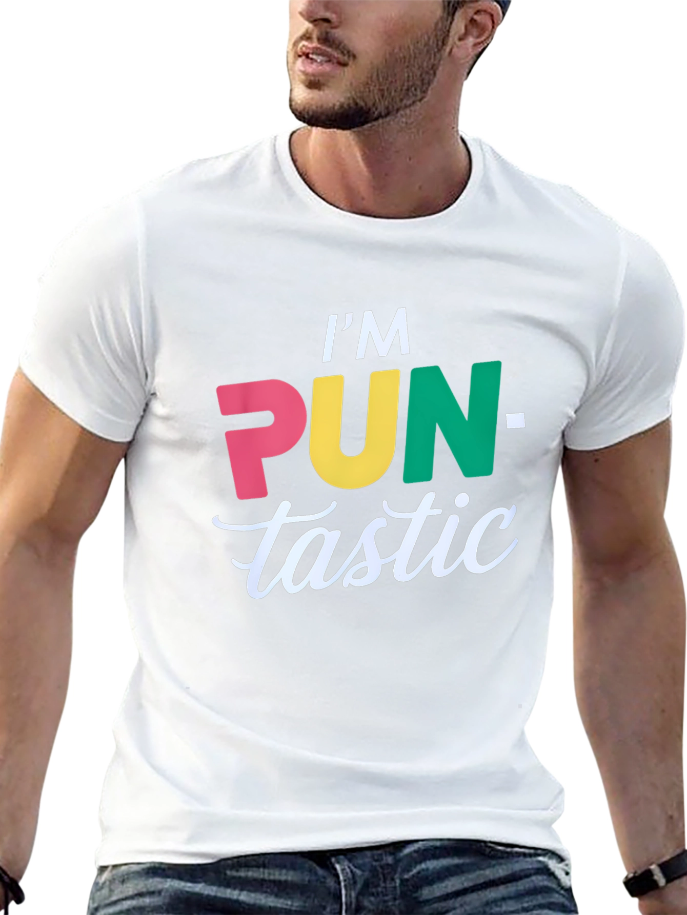 Pun-tastic Graphic T-Shirt - Black Cotton Tee