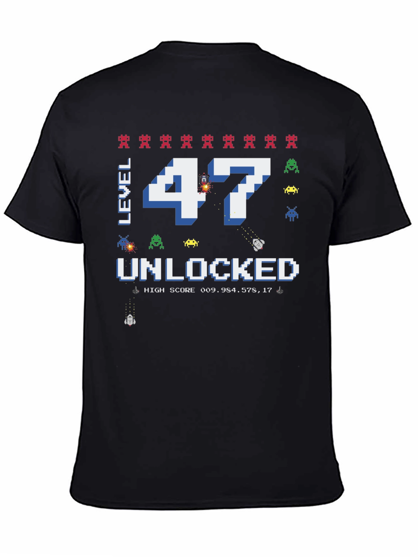 Level 47 Unlocked Gamer T-Shirt