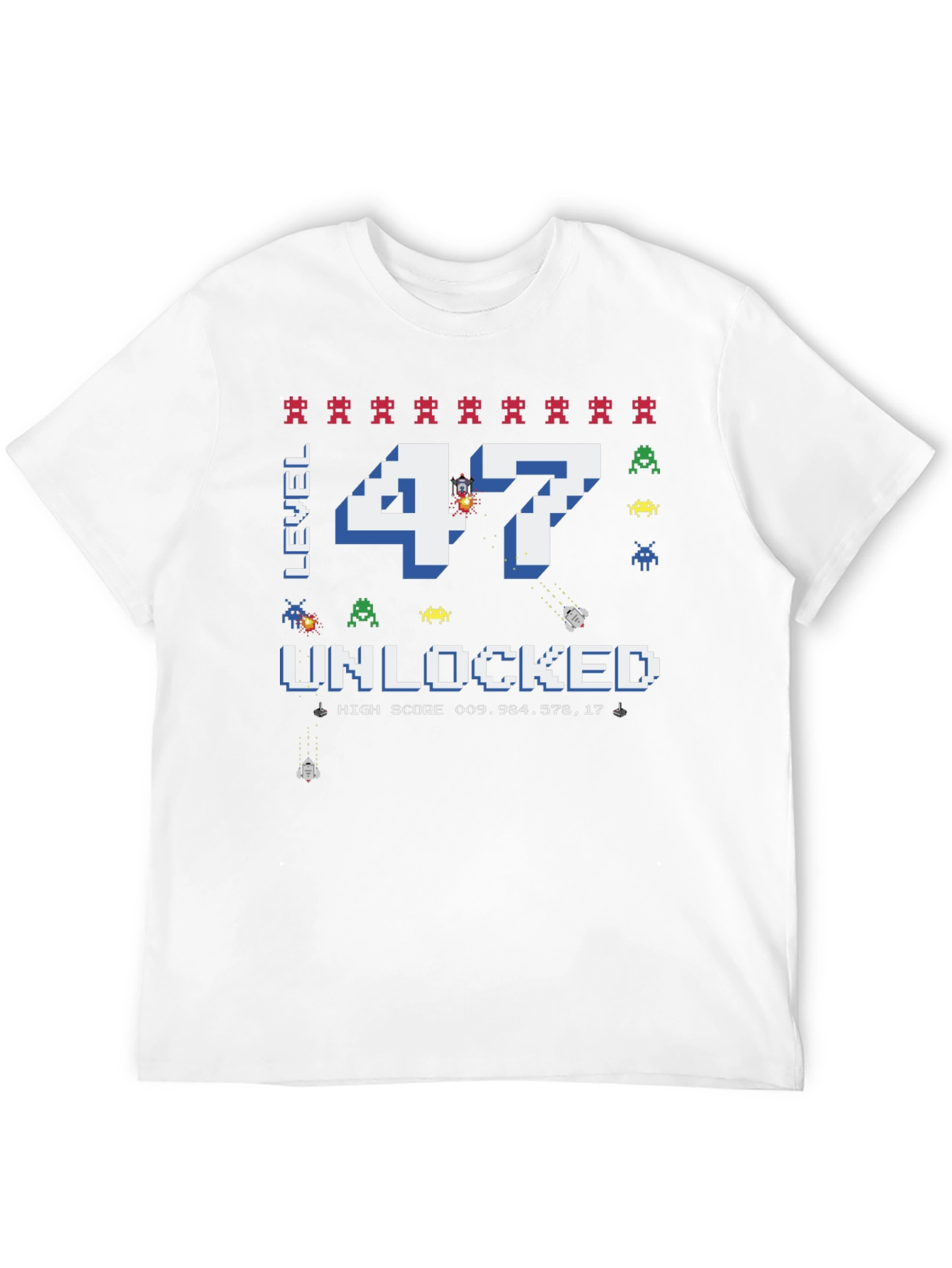 Level 47 Unlocked Gamer T-Shirt