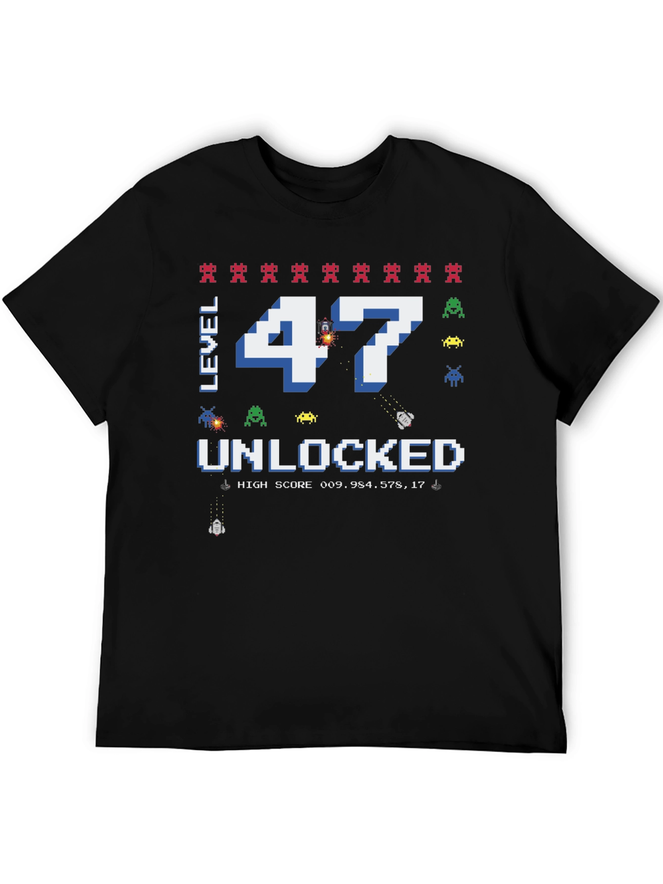 Level 47 Unlocked Gamer T-Shirt