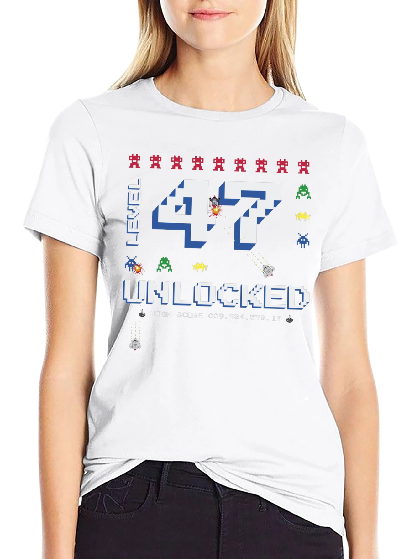 Level 47 Unlocked Gamer T-Shirt