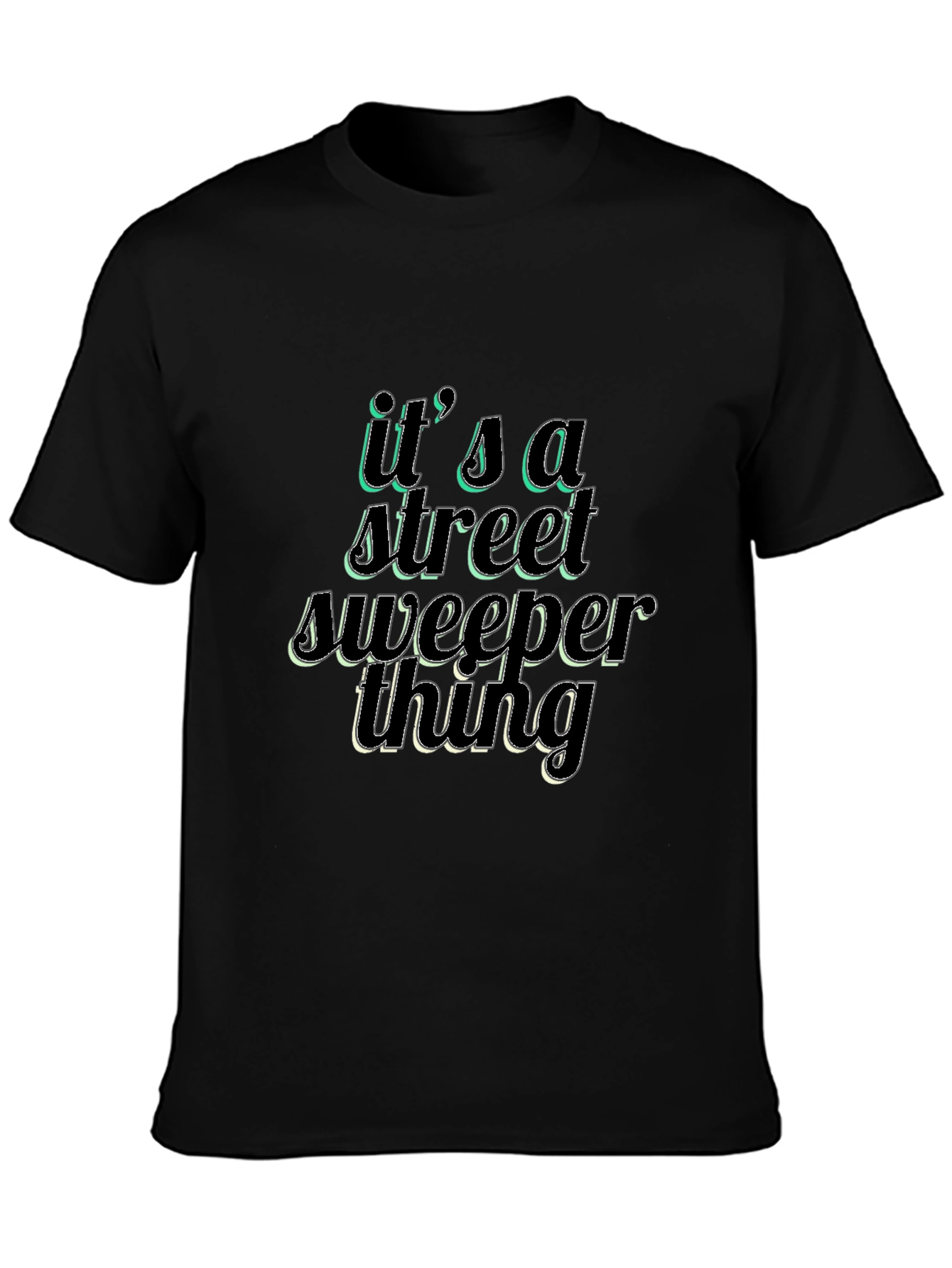 Street Sweeper Thing Black T-Shirt