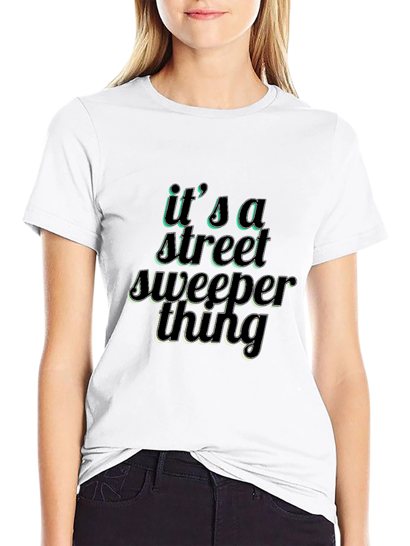 Street Sweeper Thing Black T-Shirt