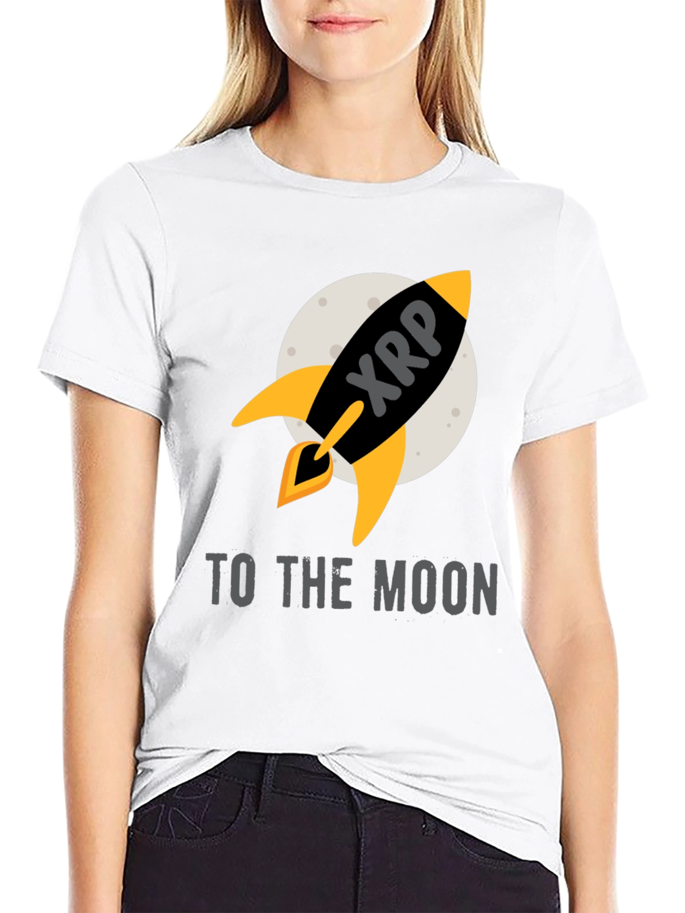 XRP Rocket to the Moon T-Shirt