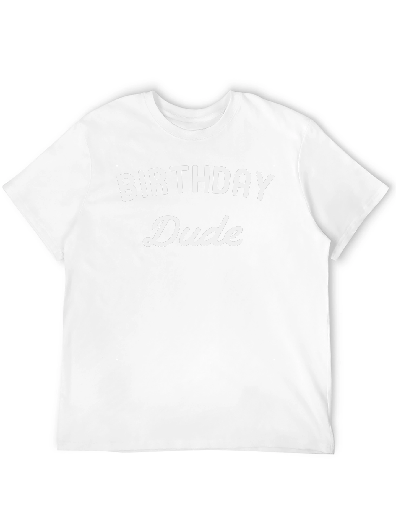 Birthday Dude Graphic Tee - Black Cotton Blend