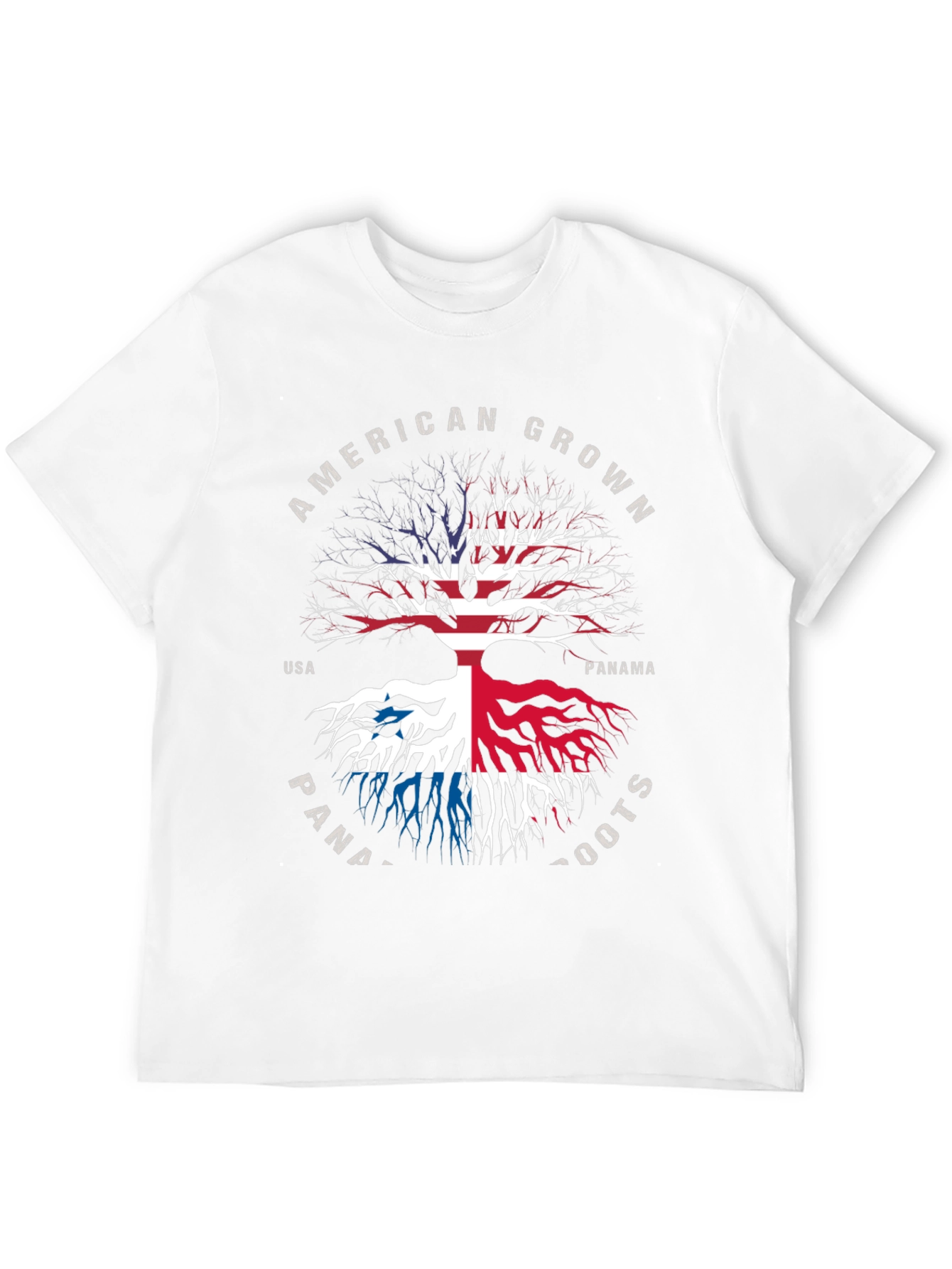 American Grown Panama Roots Black Graphic T-Shirt