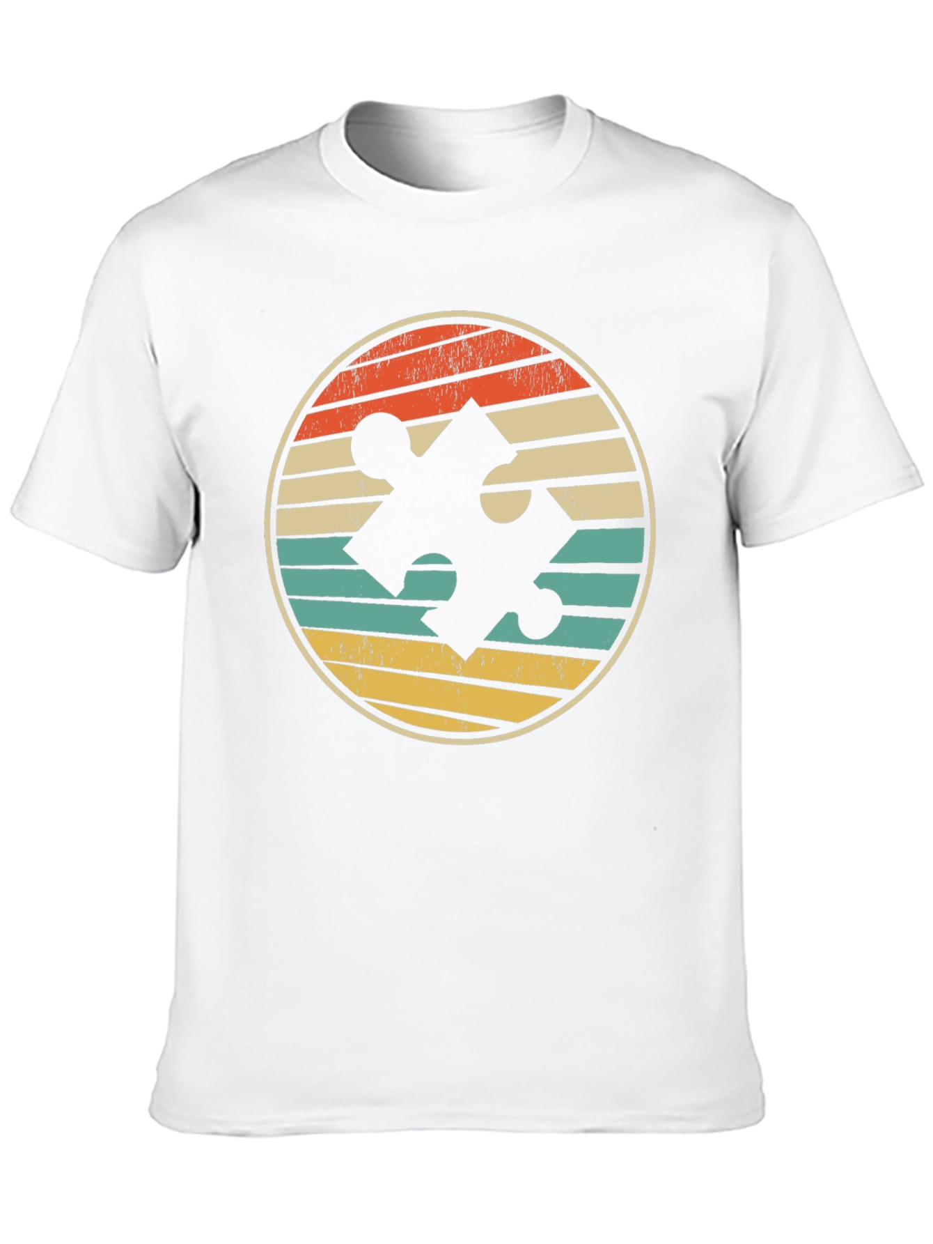 Autism Awareness Retro Puzzle T-Shirt