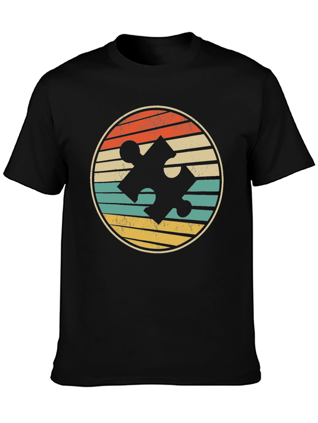 Autism Awareness Retro Puzzle T-Shirt
